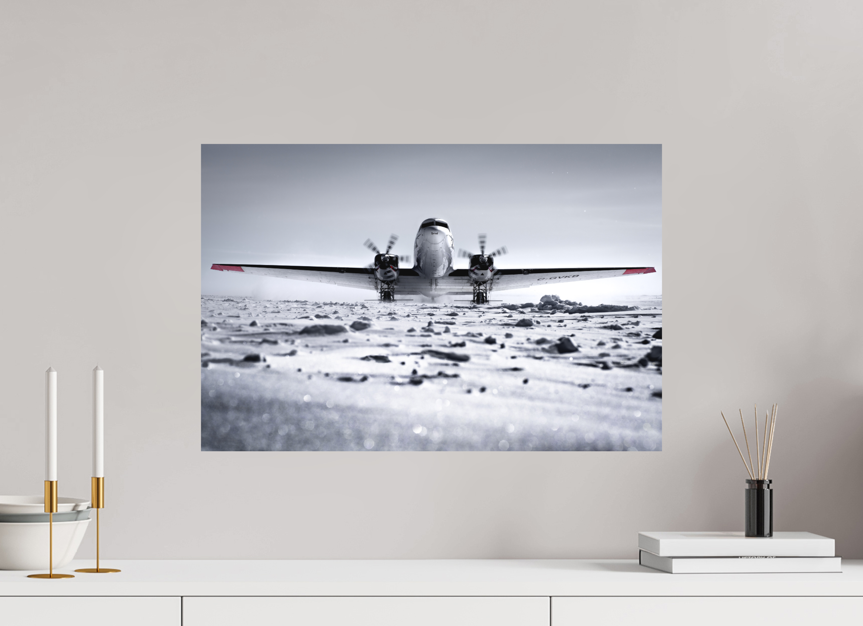 60 x 40 cm, Impression Fine Art sur support rigide - mat Paré pour l'Aventure
