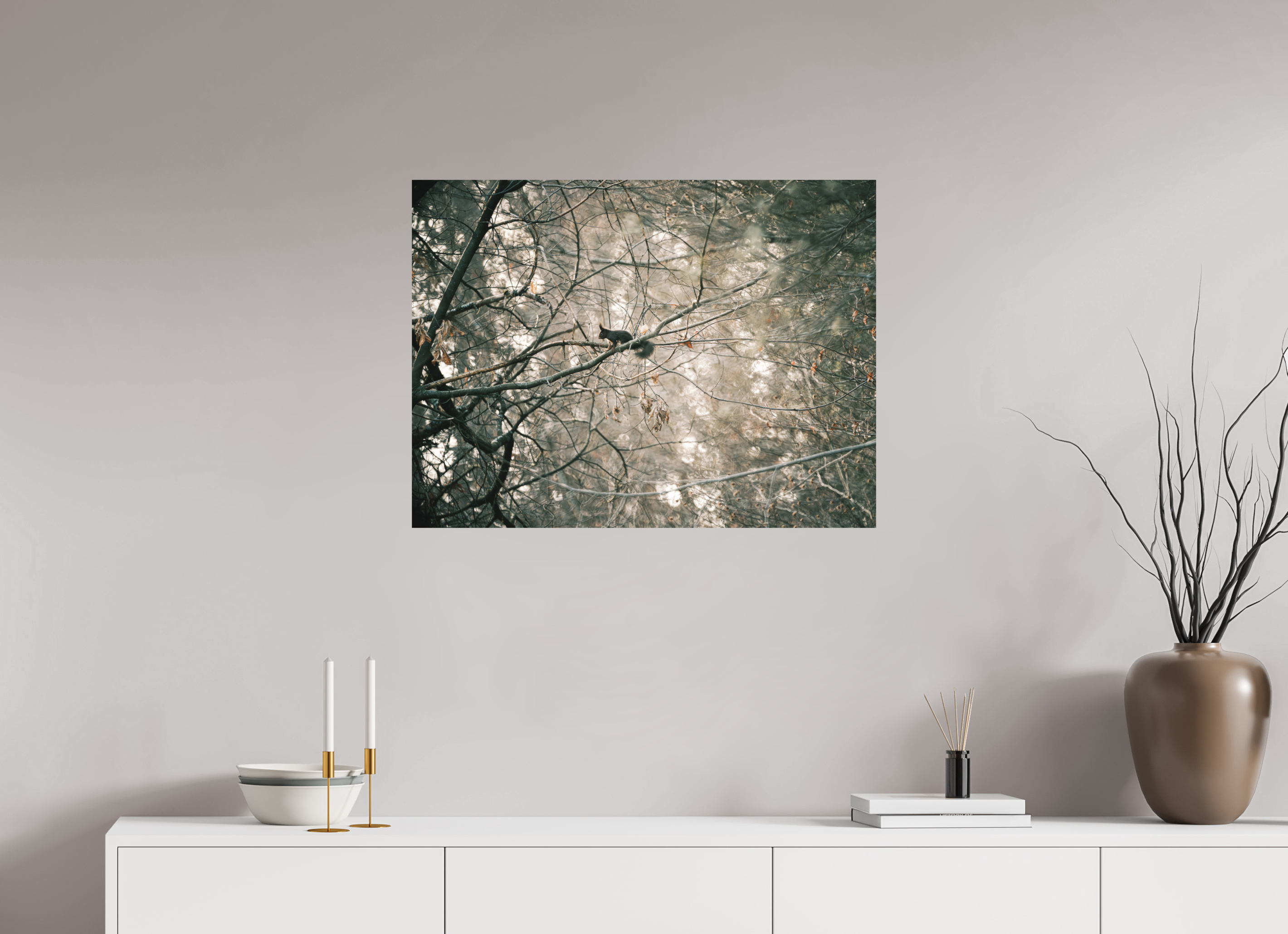 80 x 60 cm, Tirage photo - satiné Ecureuil