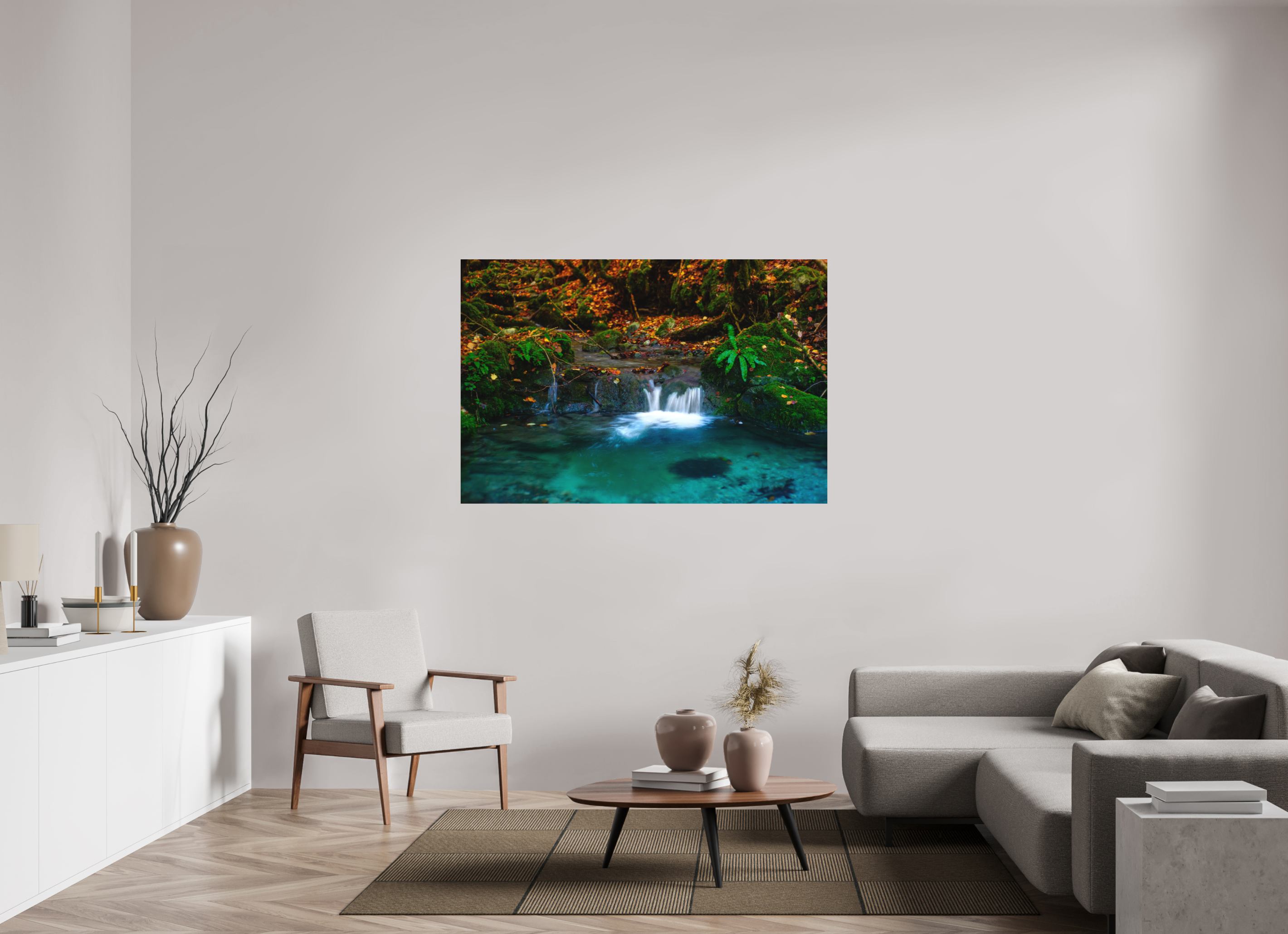 150 x 100 cm, Tirage photo - satiné De l'eau et des couleurs