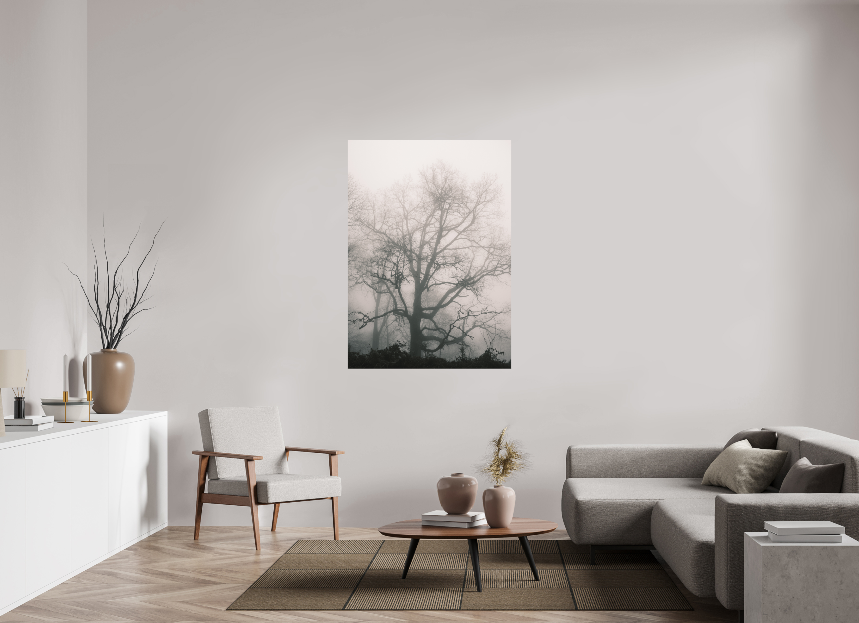 100 x 139,8 cm, Impression Fine Art sur support rigide - mat Hêtre