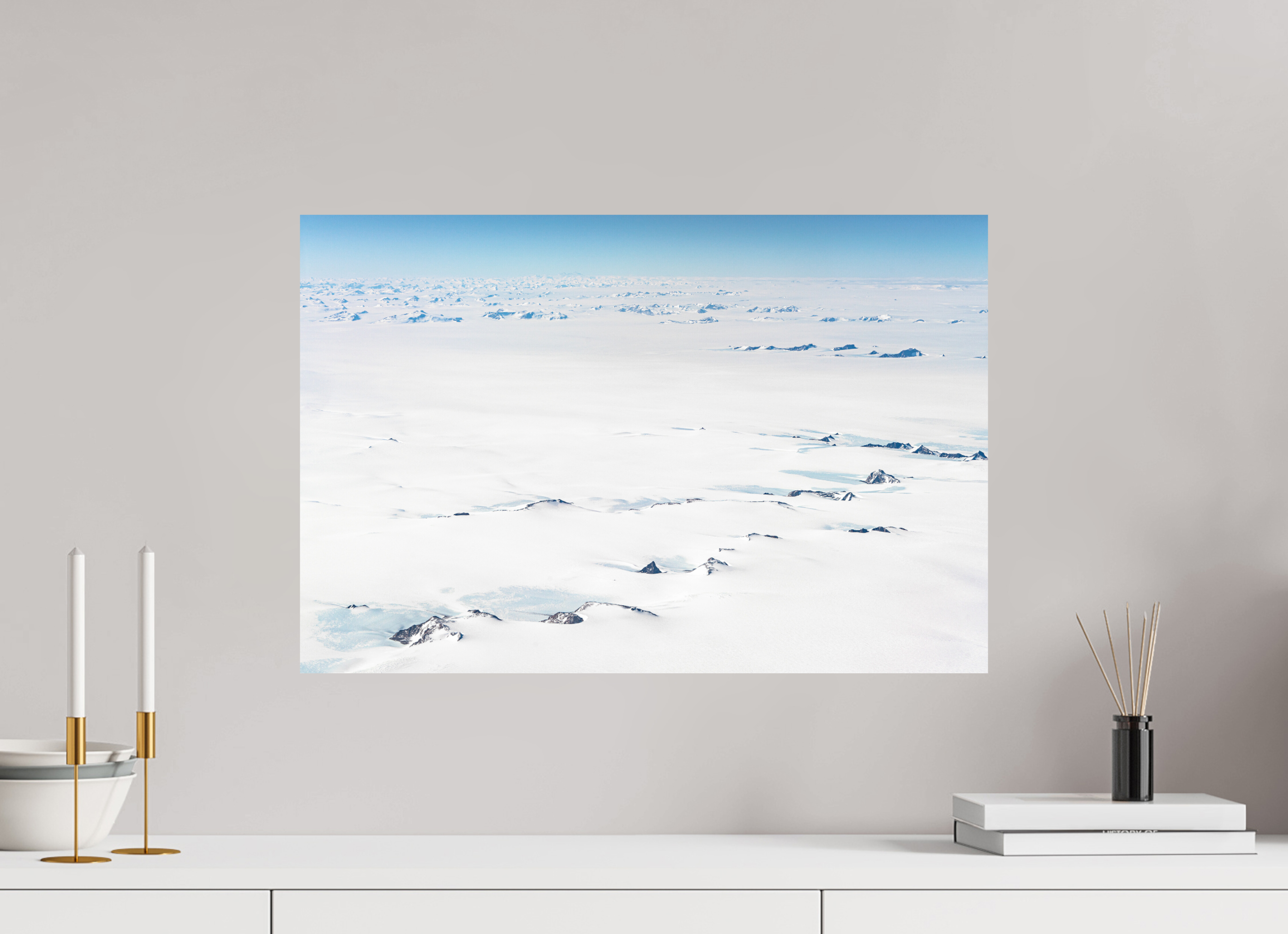 60 x 40 cm, Impression Fine Art sur support rigide - mat Le Continent Glacé