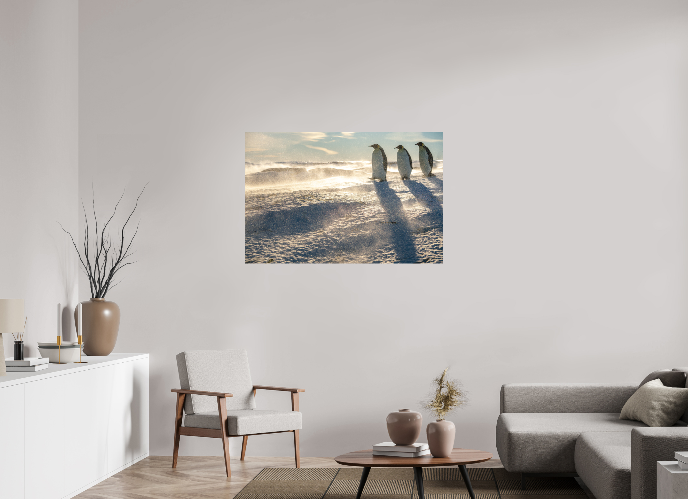 120 x 80 cm, Impression Fine Art - mat La marche des Empereurs