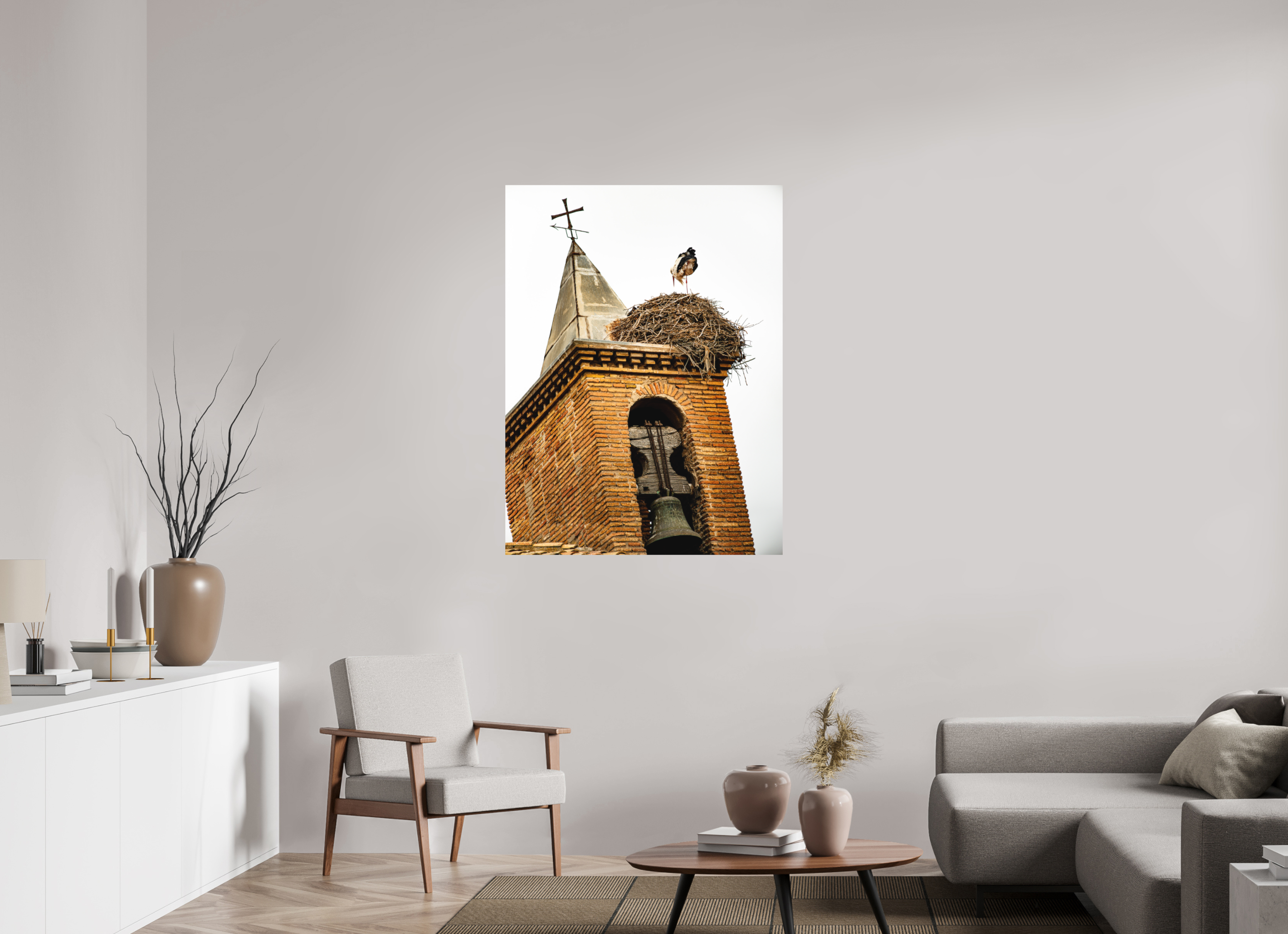 90 x 120 cm, Tirage photo - satiné Grue IV