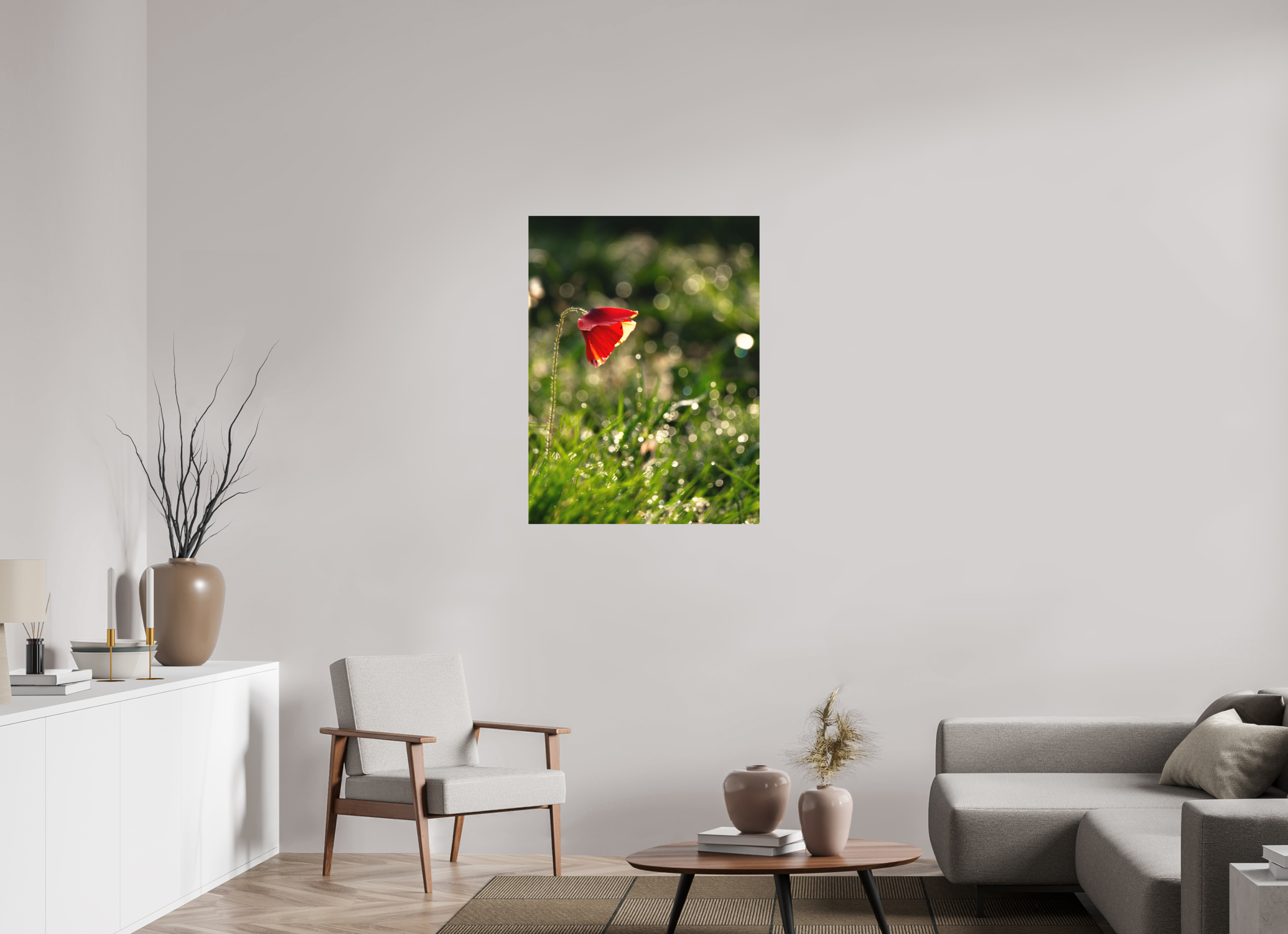 75 x 100 cm, Tirage photo - satiné coquelicot
