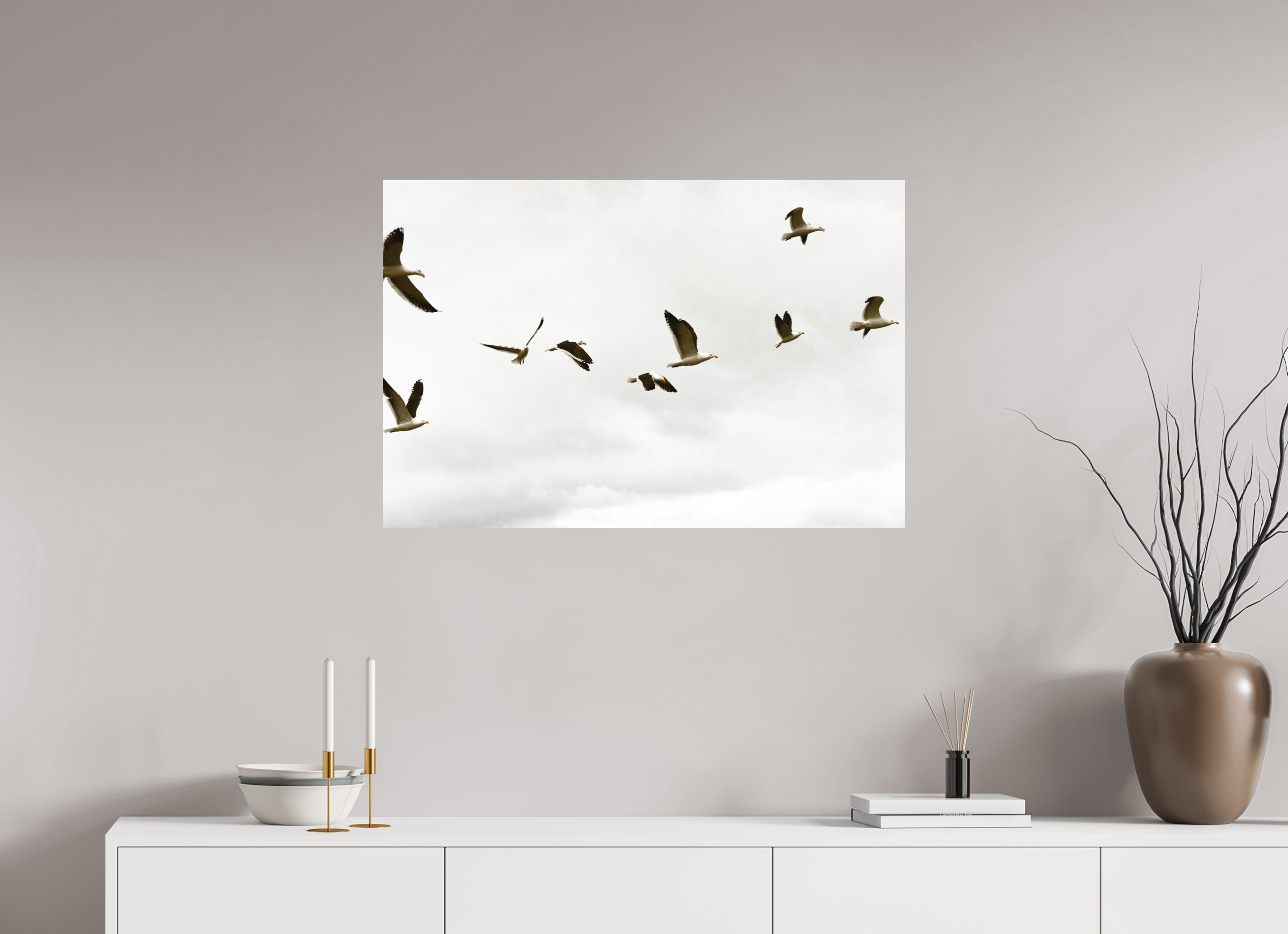 90 x 60 cm, Impression Fine Art - mat Goelands