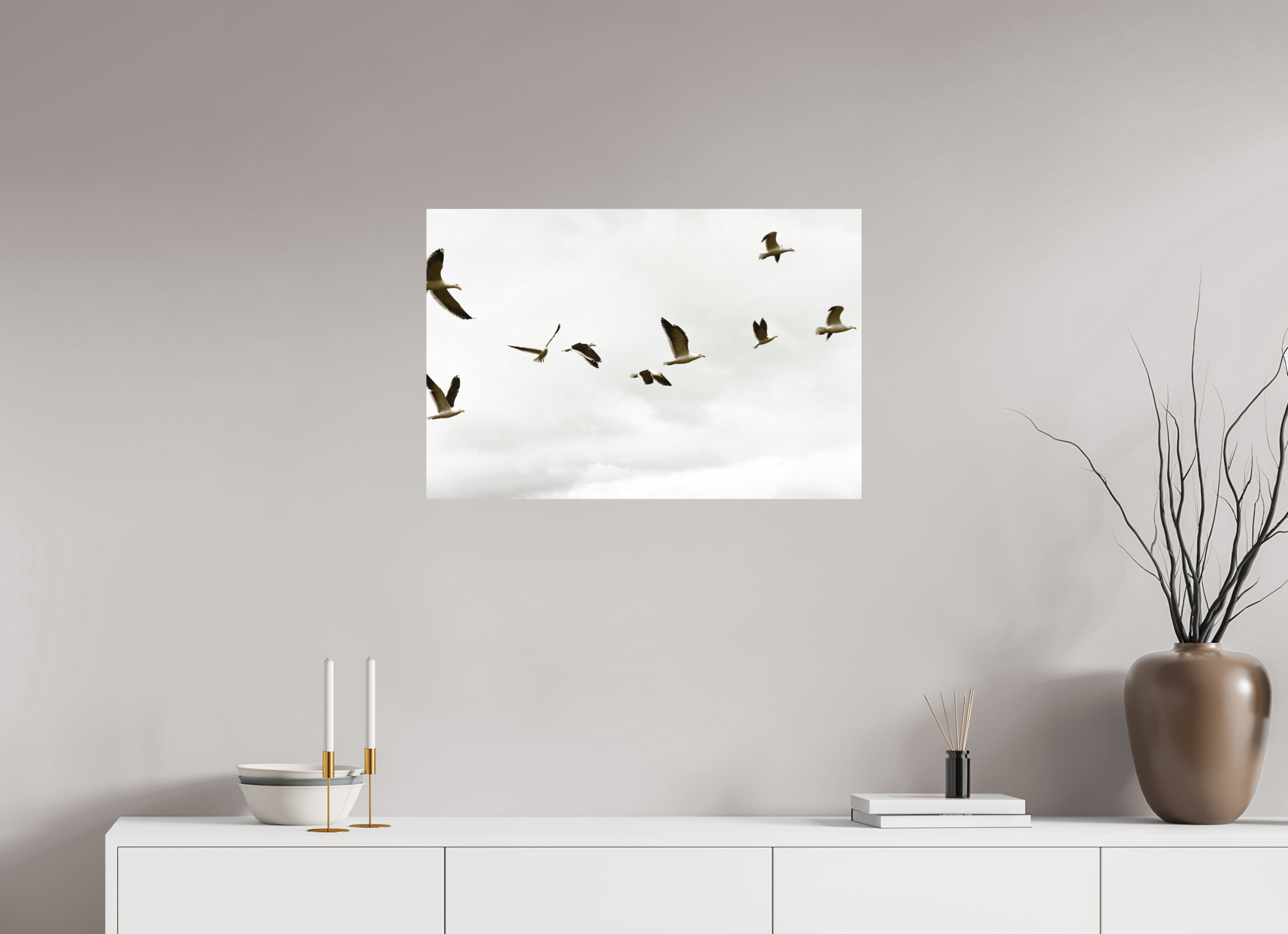 75 x 50 cm, Impression Fine Art - mat Goelands
