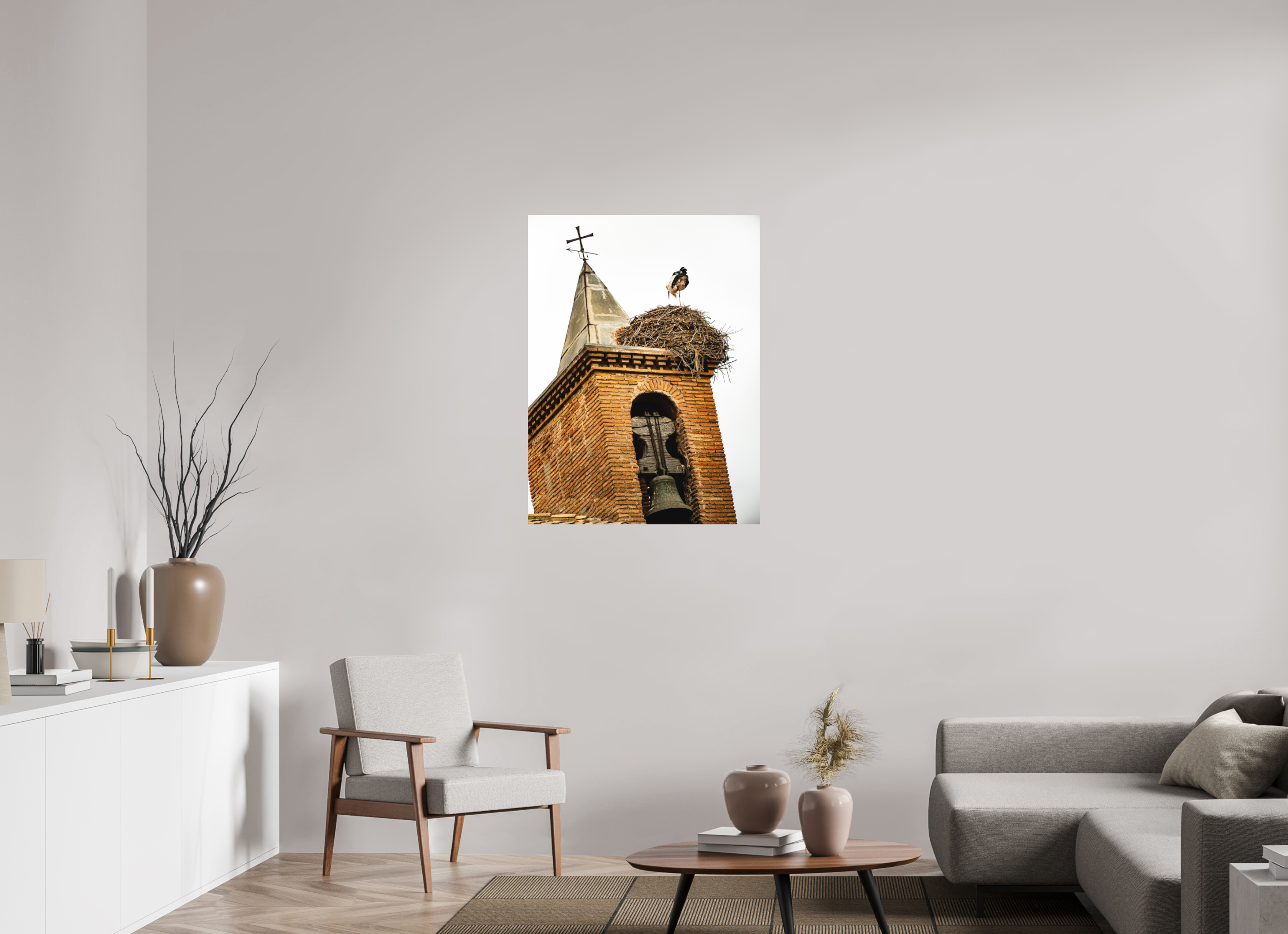 75 x 100 cm, Impression Fine Art sur support rigide - mat Grue IV