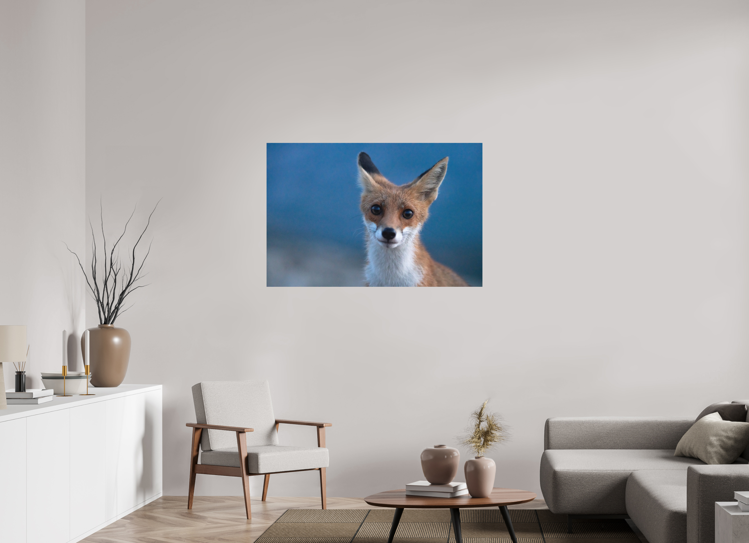 120 x 80 cm, Impression Fine Art sur support rigide - mat Bruno le renardeau