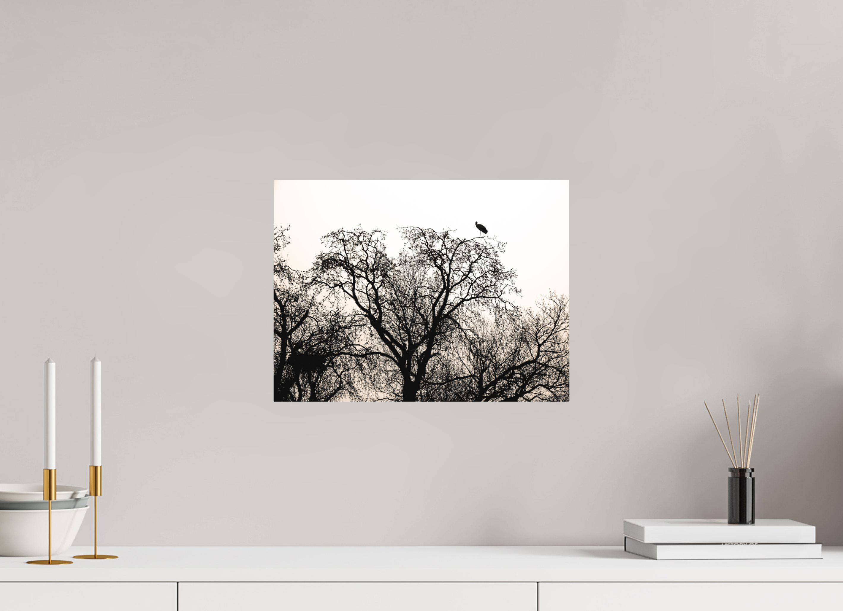 40 x 30 cm, Impression Fine Art - mat grues VI