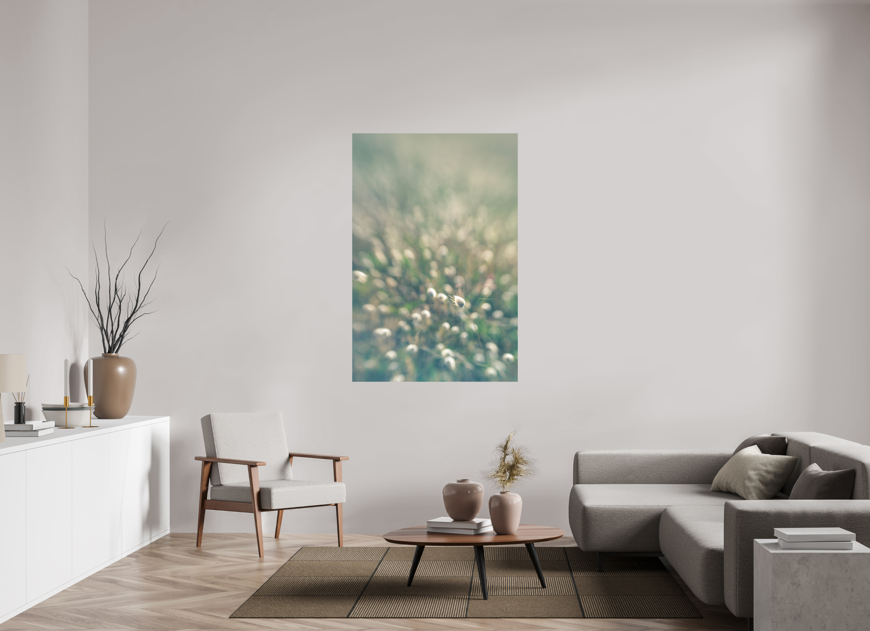100 x 150 cm, Impression Fine Art sur support rigide - mat mouton