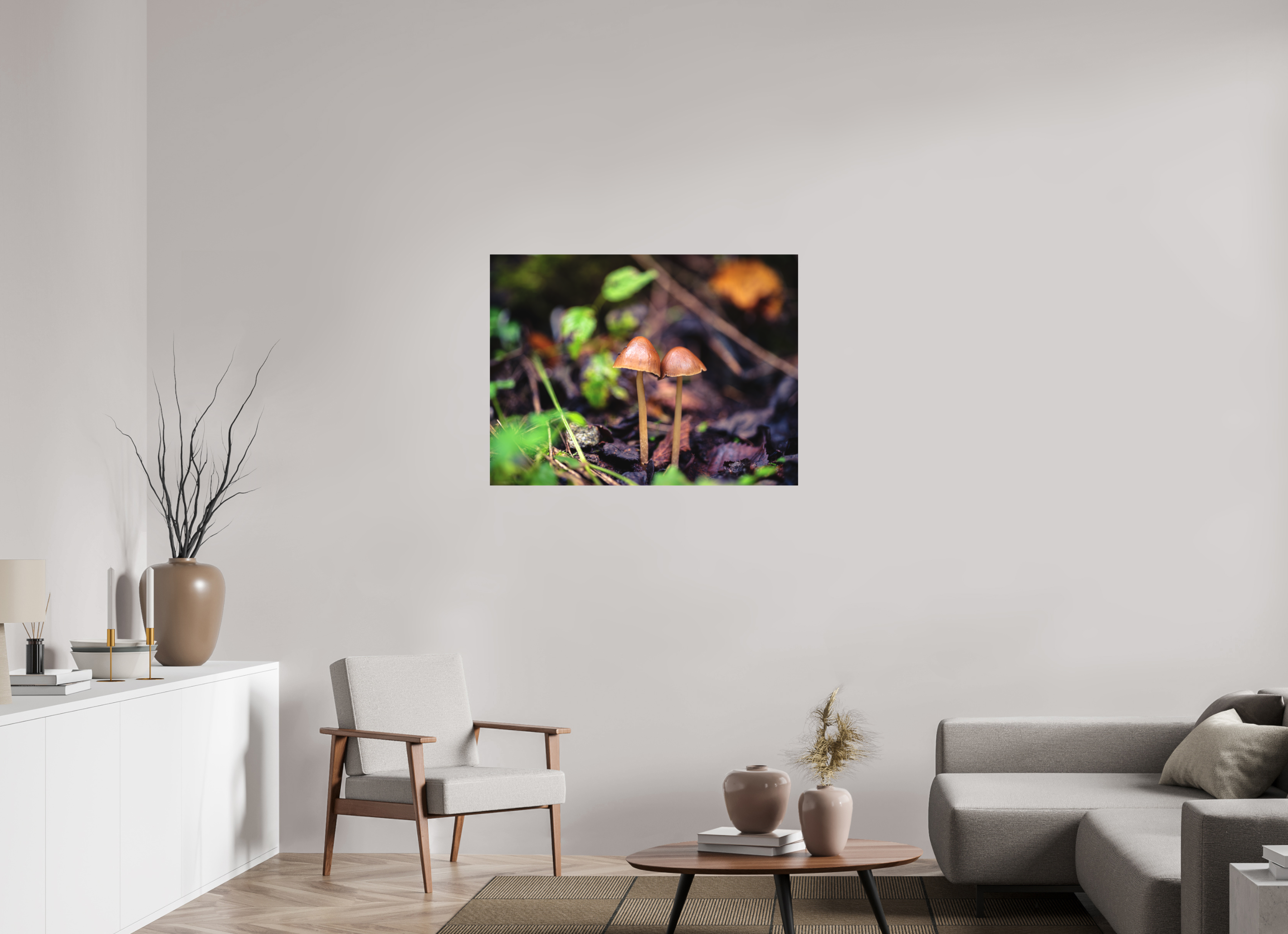 100 x 75 cm, Impression Fine Art - mat Champignons