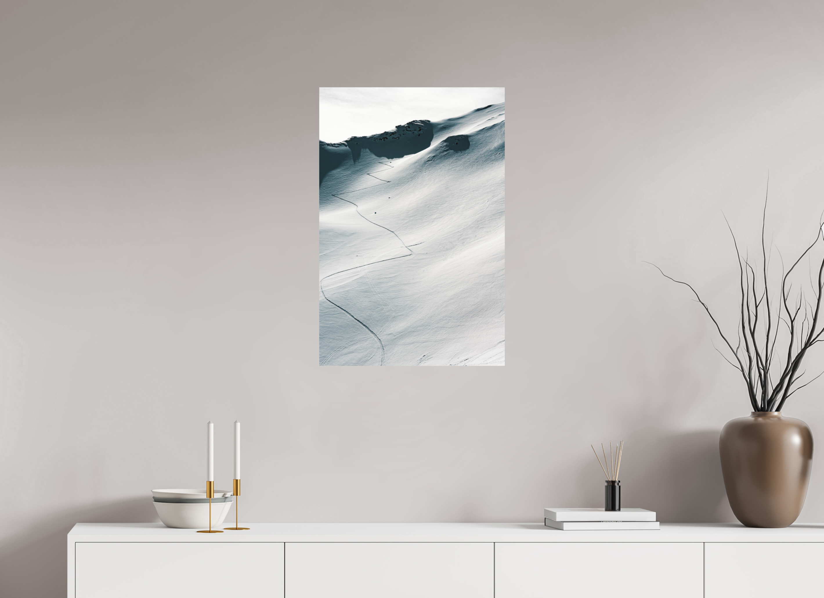50 x 75 cm, Tirage photo - satiné À l'assaut du sommet