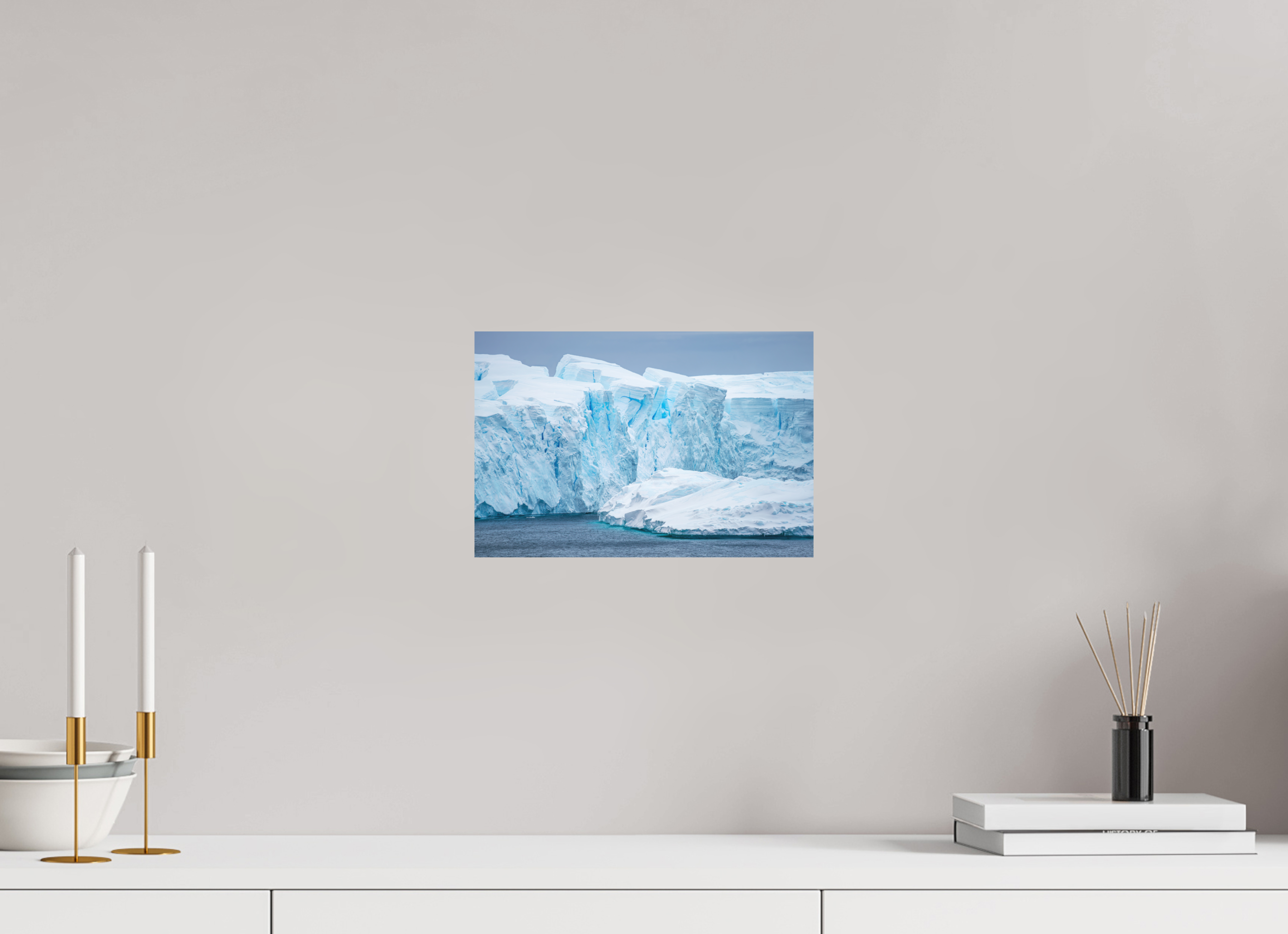 30 x 20 cm, Tirage photo - satiné Falaise de glace