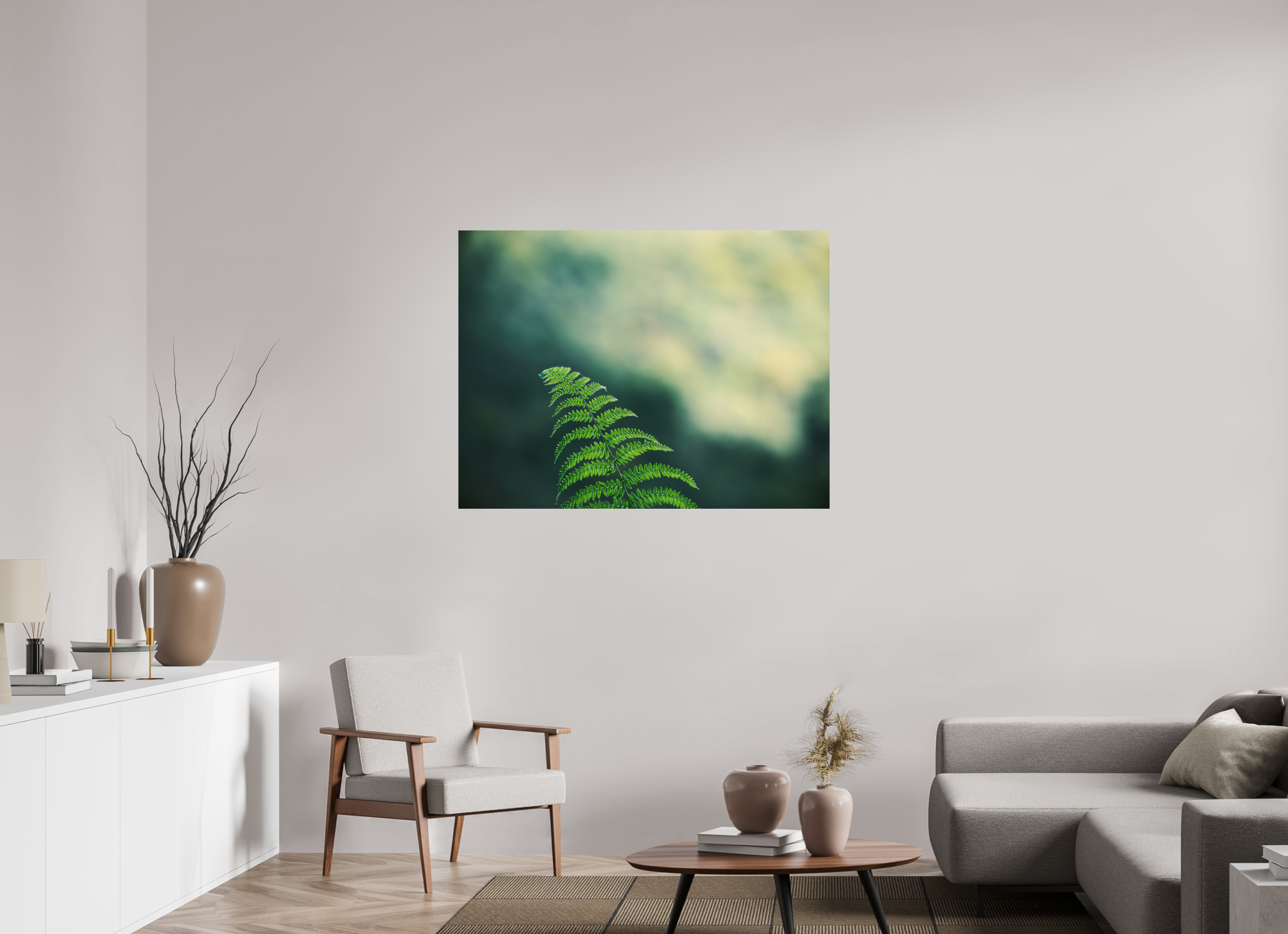 120 x 90 cm, Impression Fine Art sur support rigide - mat Fougère