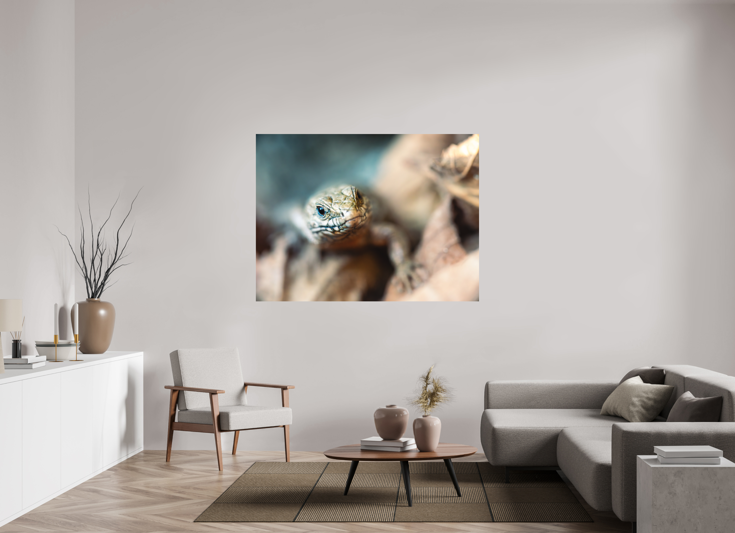 160 x 120 cm, Tirage photo - satiné Lezard