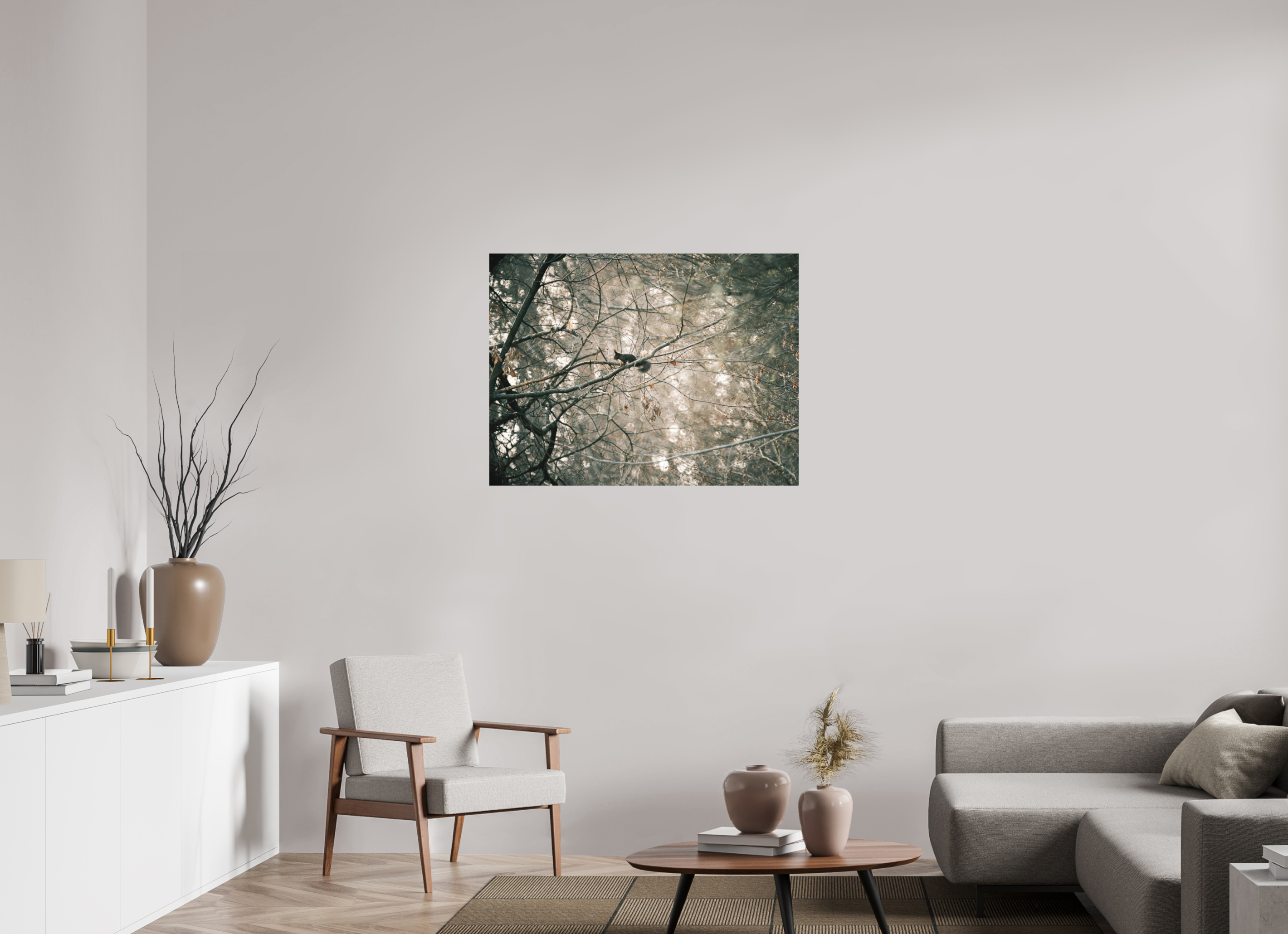 100 x 75 cm, Impression Fine Art sur support rigide - mat Ecureuil