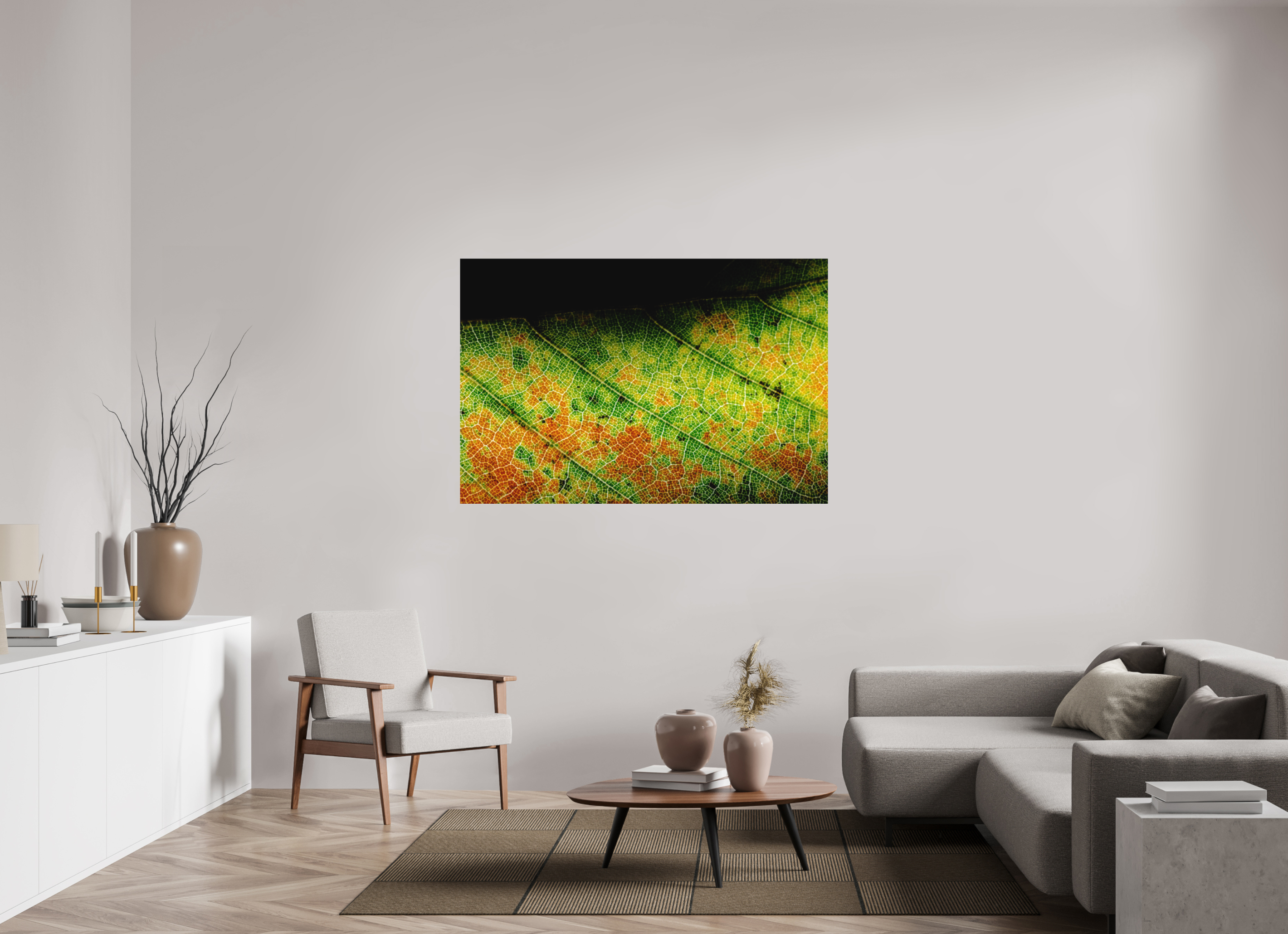 150 x 100 cm, Impression Fine Art sur support rigide - mat Feuille