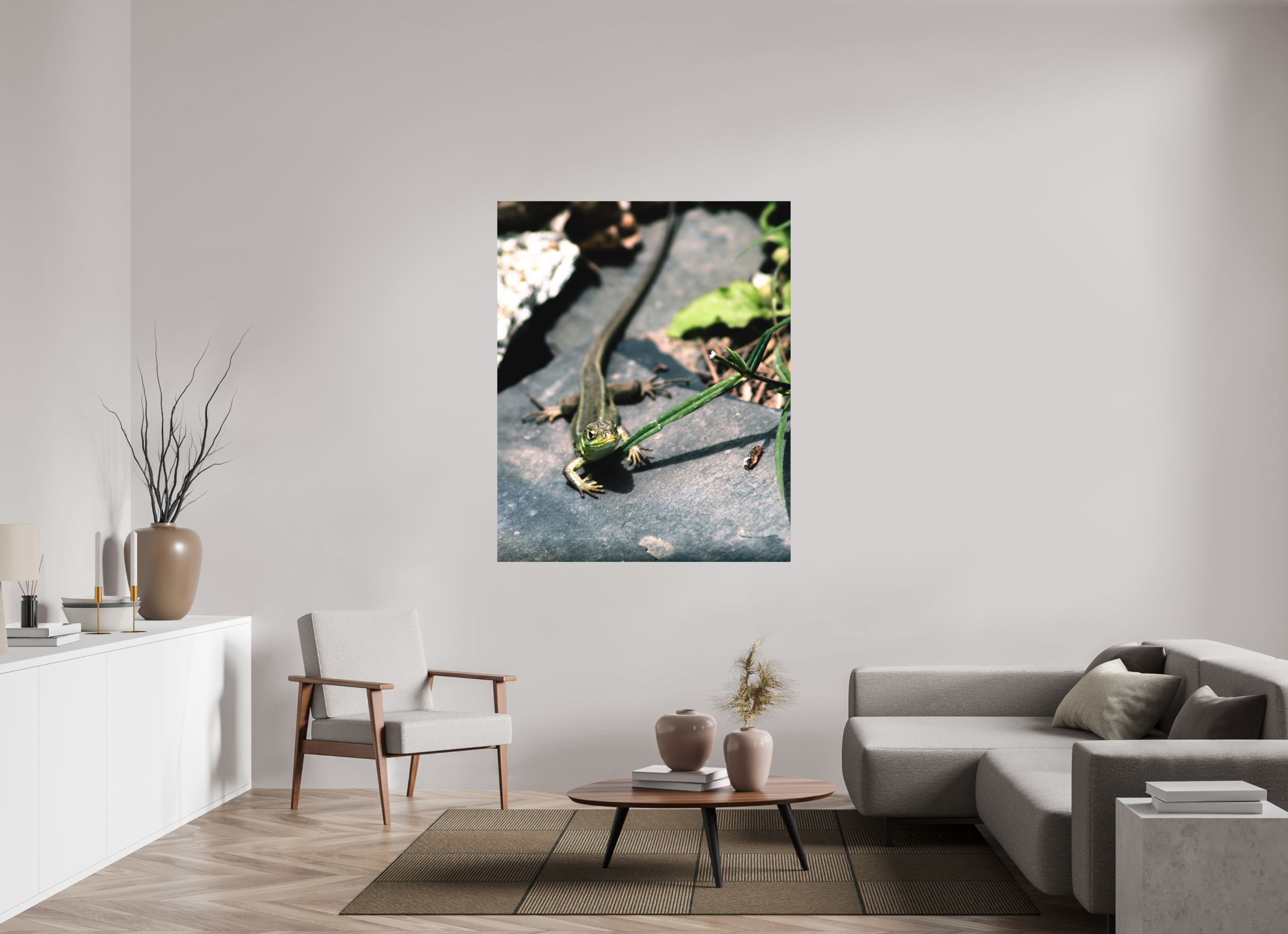 120 x 147,6 cm, Tirage photo - satiné Lezard