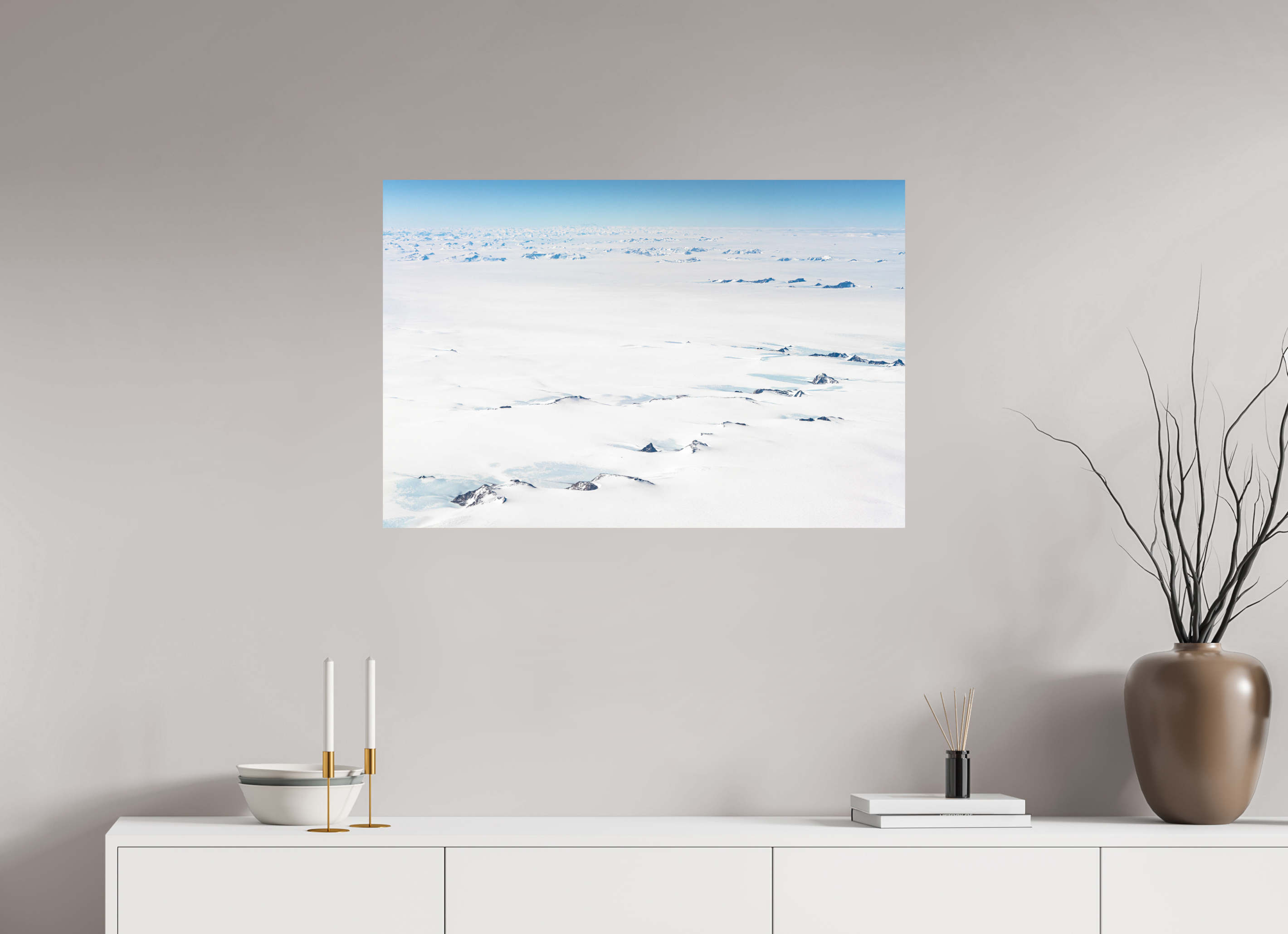 90 x 60 cm, Impression Fine Art - mat Le Continent Glacé