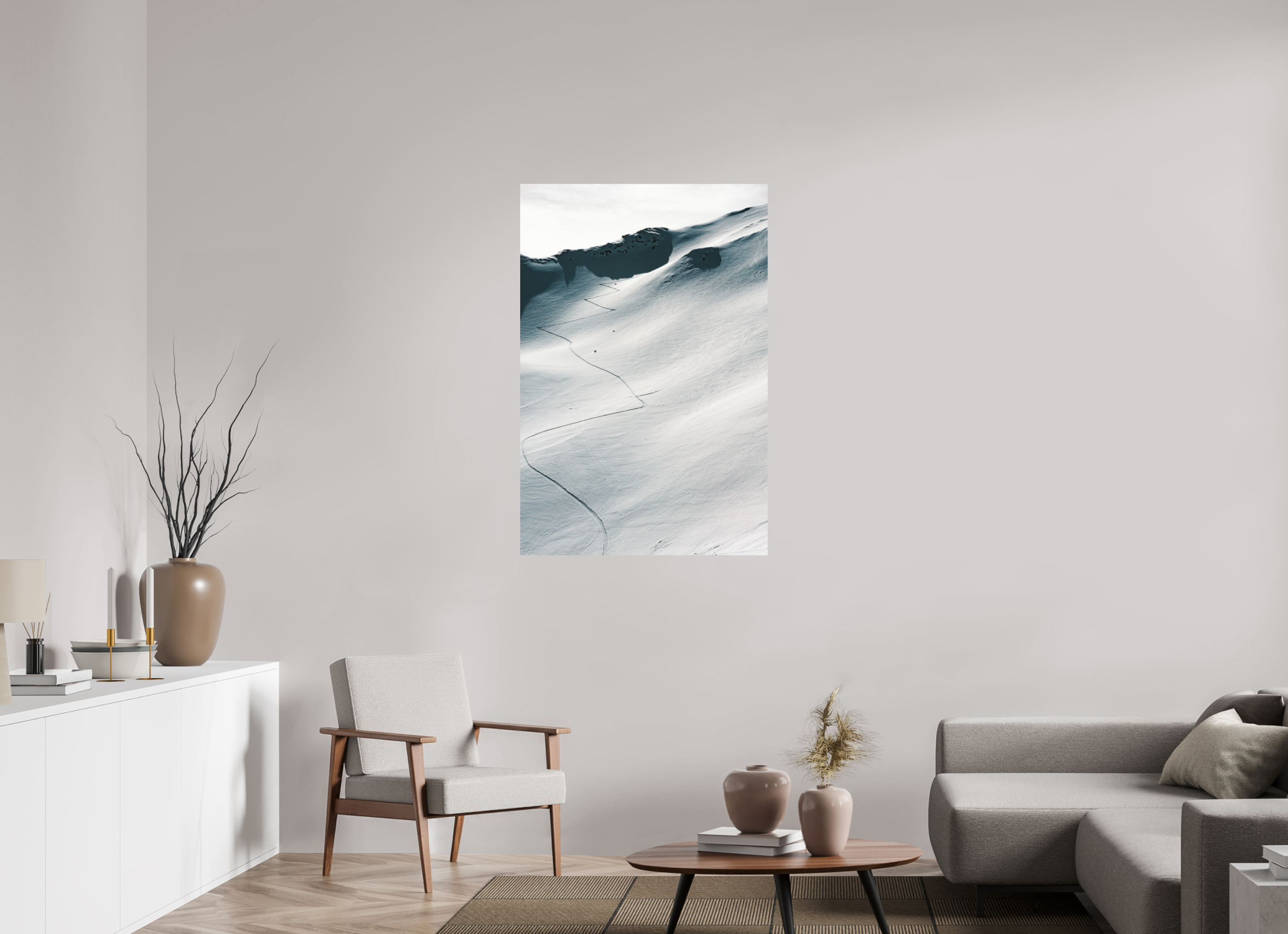 80 x 120 cm, Impression Fine Art sur support rigide - mat À l'assaut du sommet
