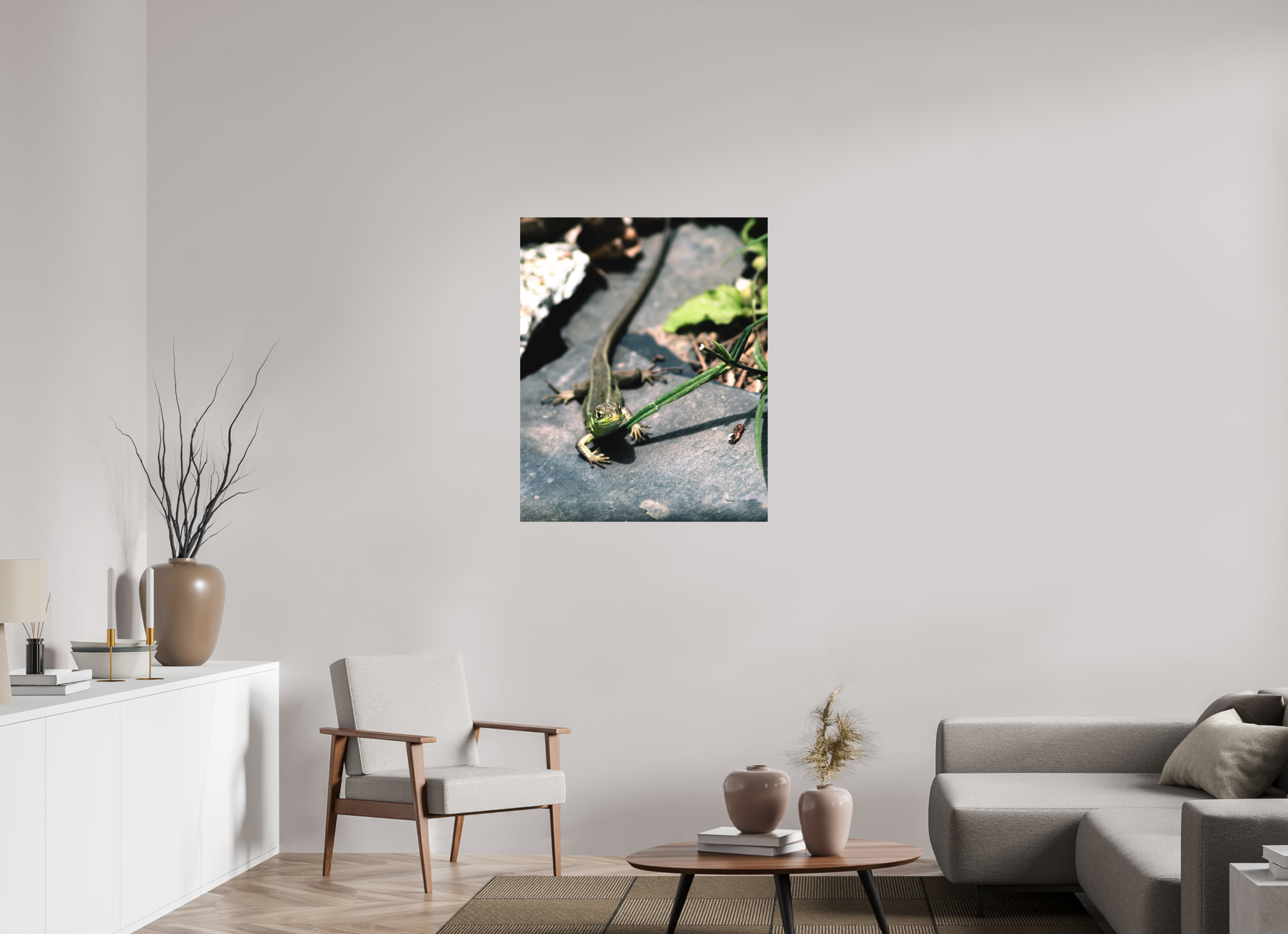 80 x 98,4 cm, Impression Fine Art sur support rigide - mat Lezard