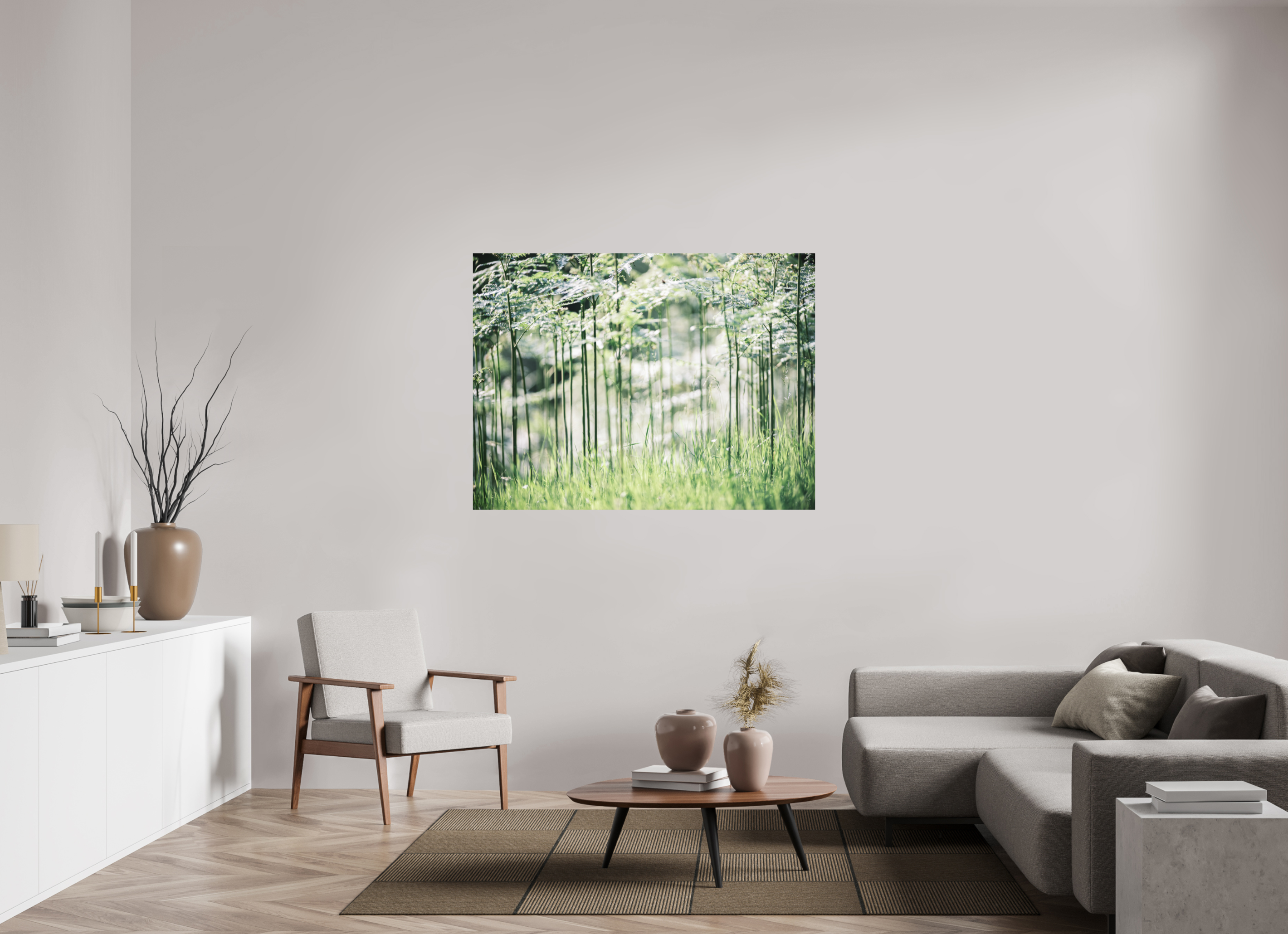 140 x 105 cm, Impression Fine Art - mat Bienvenue à Jurassic Park