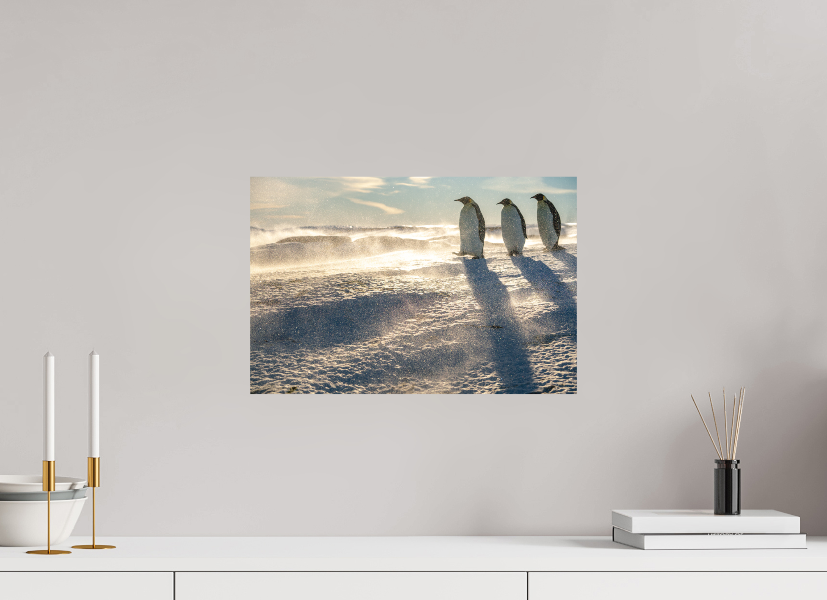 45 x 30 cm, Impression Fine Art - mat La marche des Empereurs
