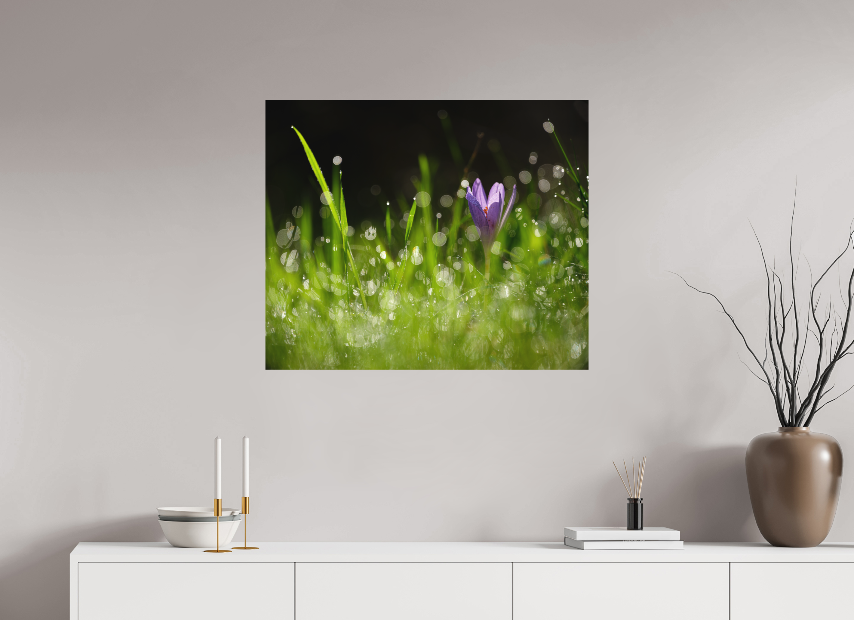 84 x 70 cm, Impression Fine Art - mat fleurs