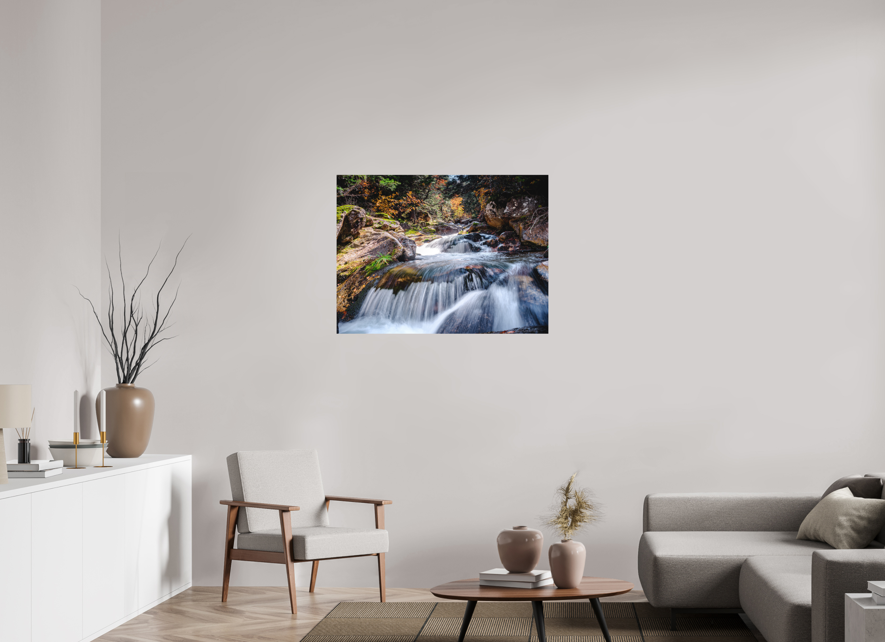100 x 75 cm, Tirage photo - satiné Cascade enchantée