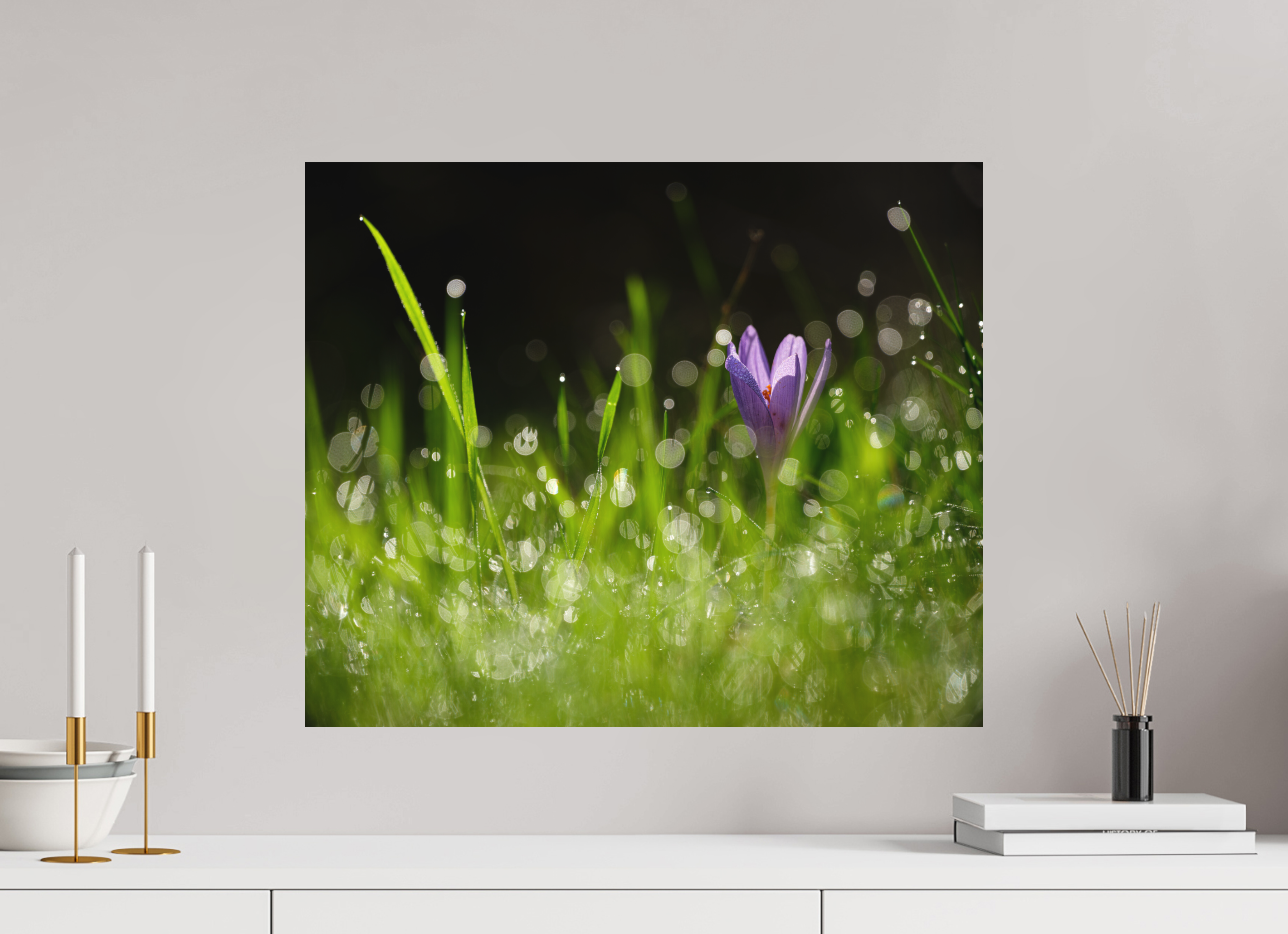 60 x 50 cm, Tirage photo - satiné fleurs