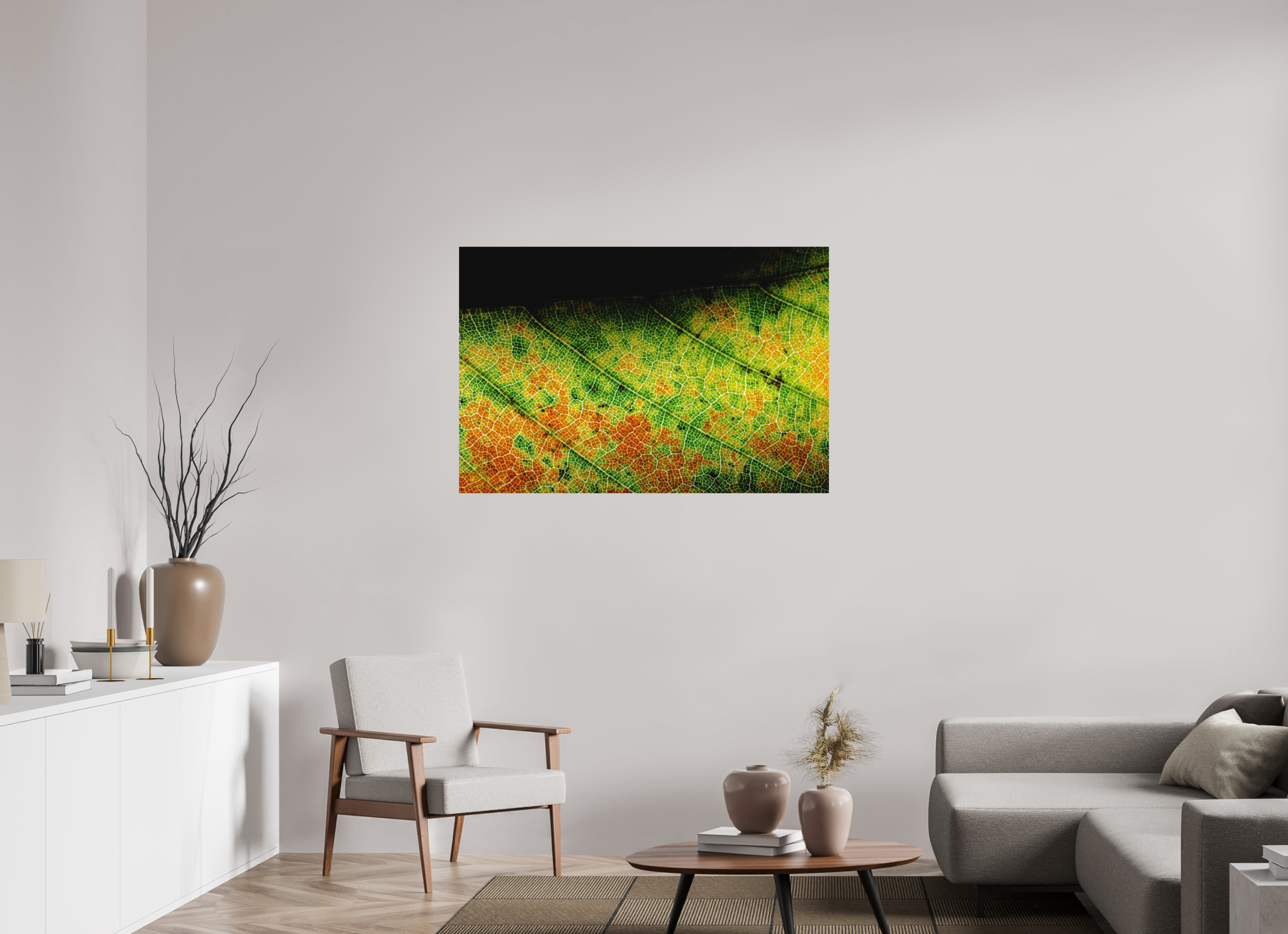120 x 80 cm, Tirage photo - satiné Feuille
