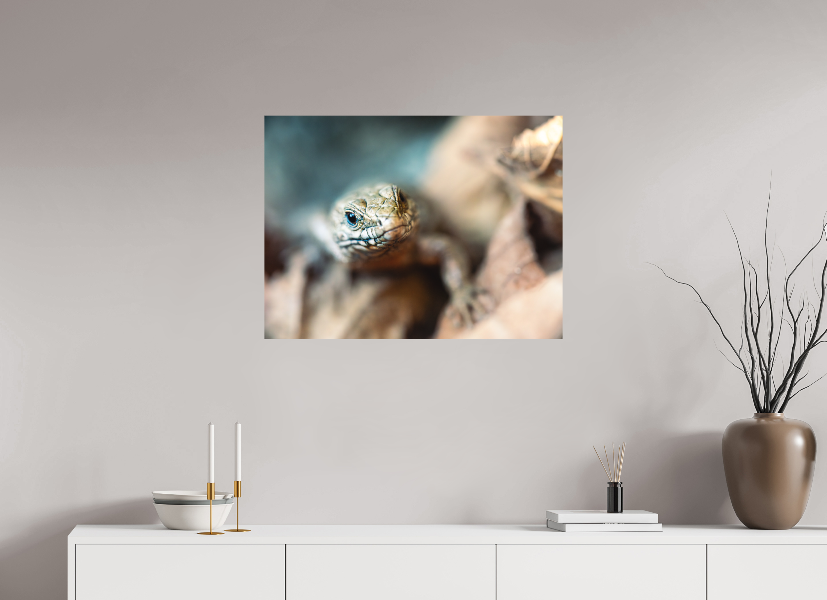 80 x 60 cm, Impression Fine Art - mat Lezard
