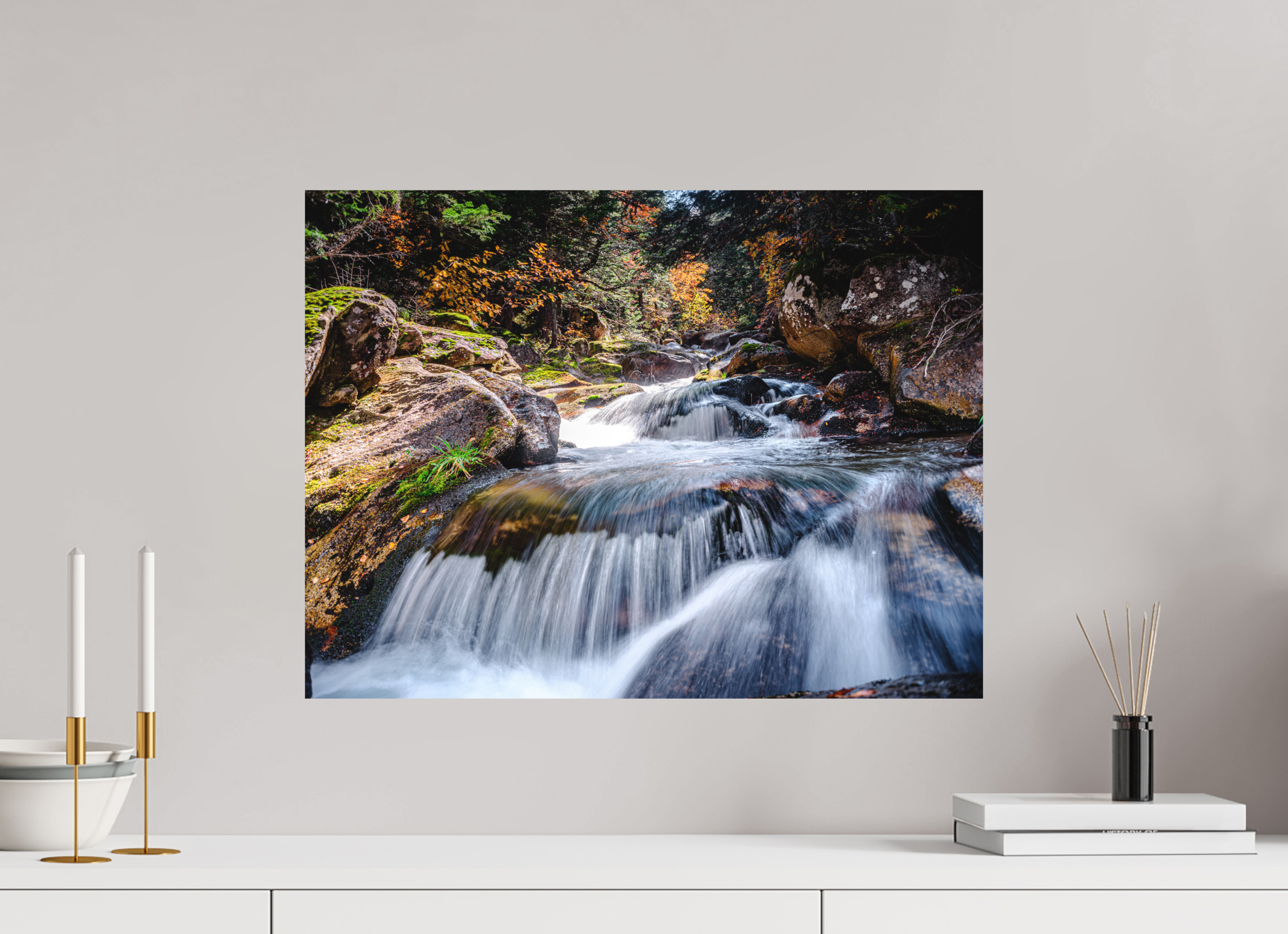 60 x 45 cm, Tirage photo - satiné Cascade enchantée
