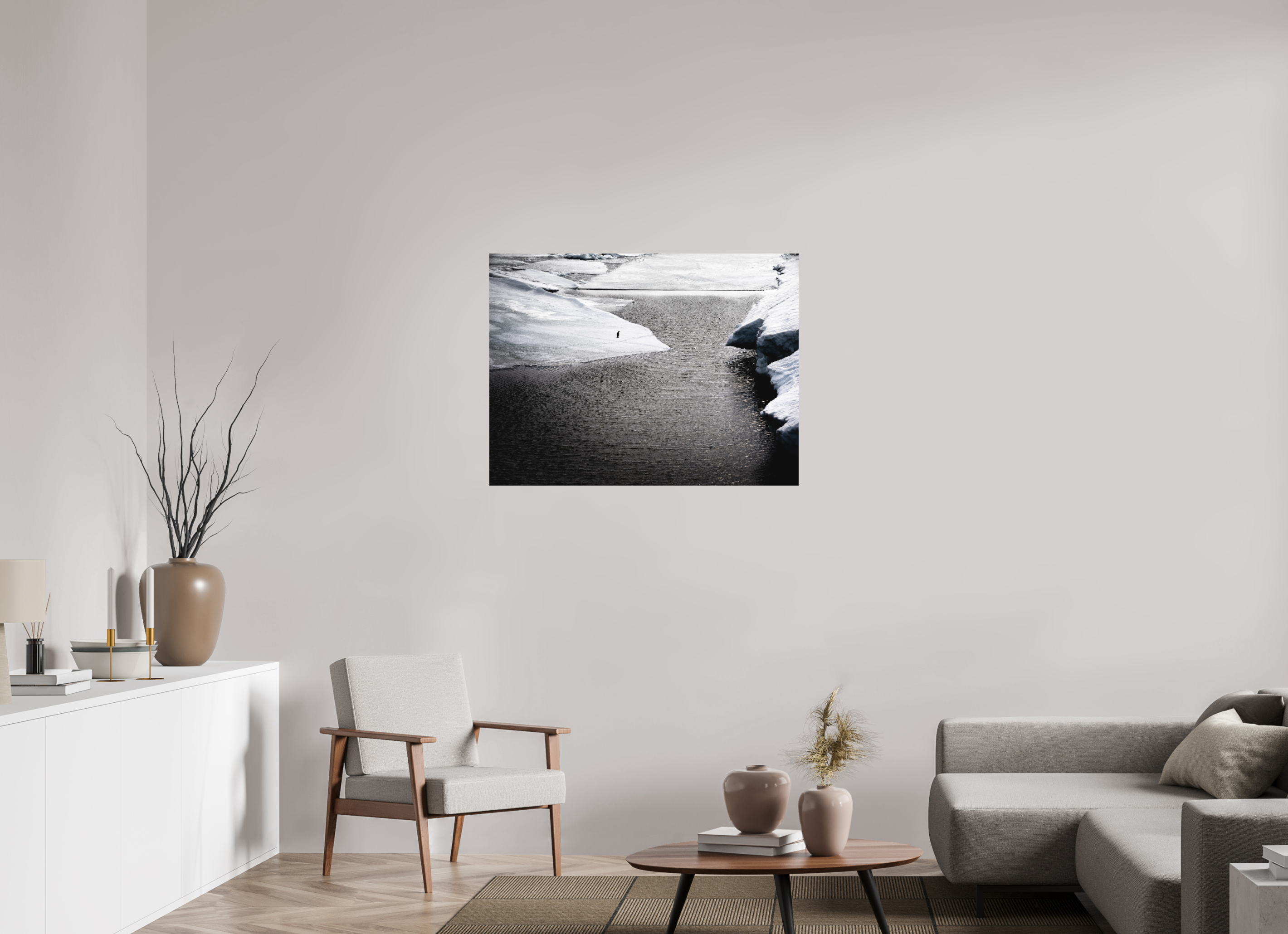 100 x 75 cm, Impression Fine Art sur support rigide - mat Retour de pêche