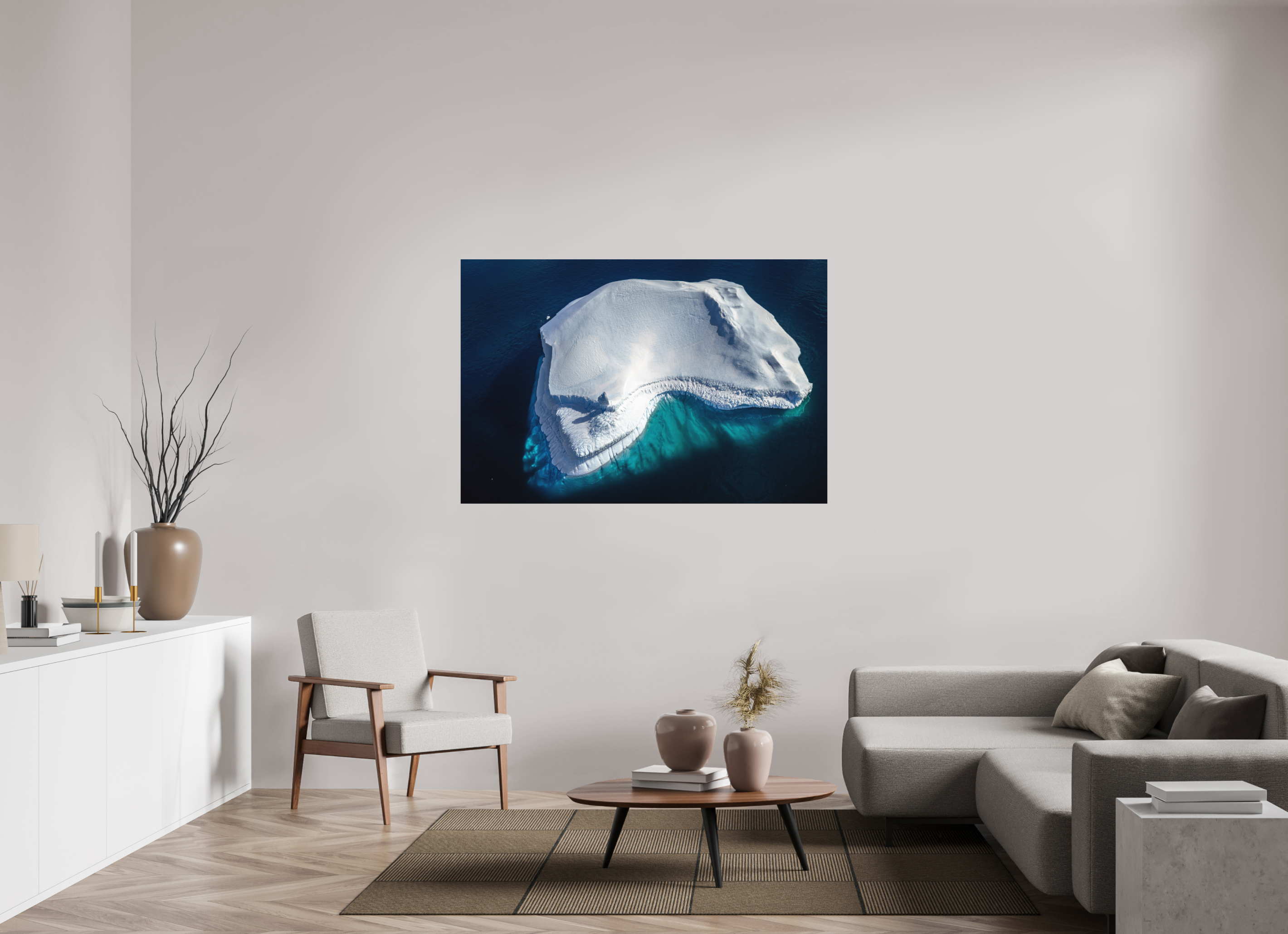 150 x 100 cm, Impression Fine Art - mat Le colosse silencieux