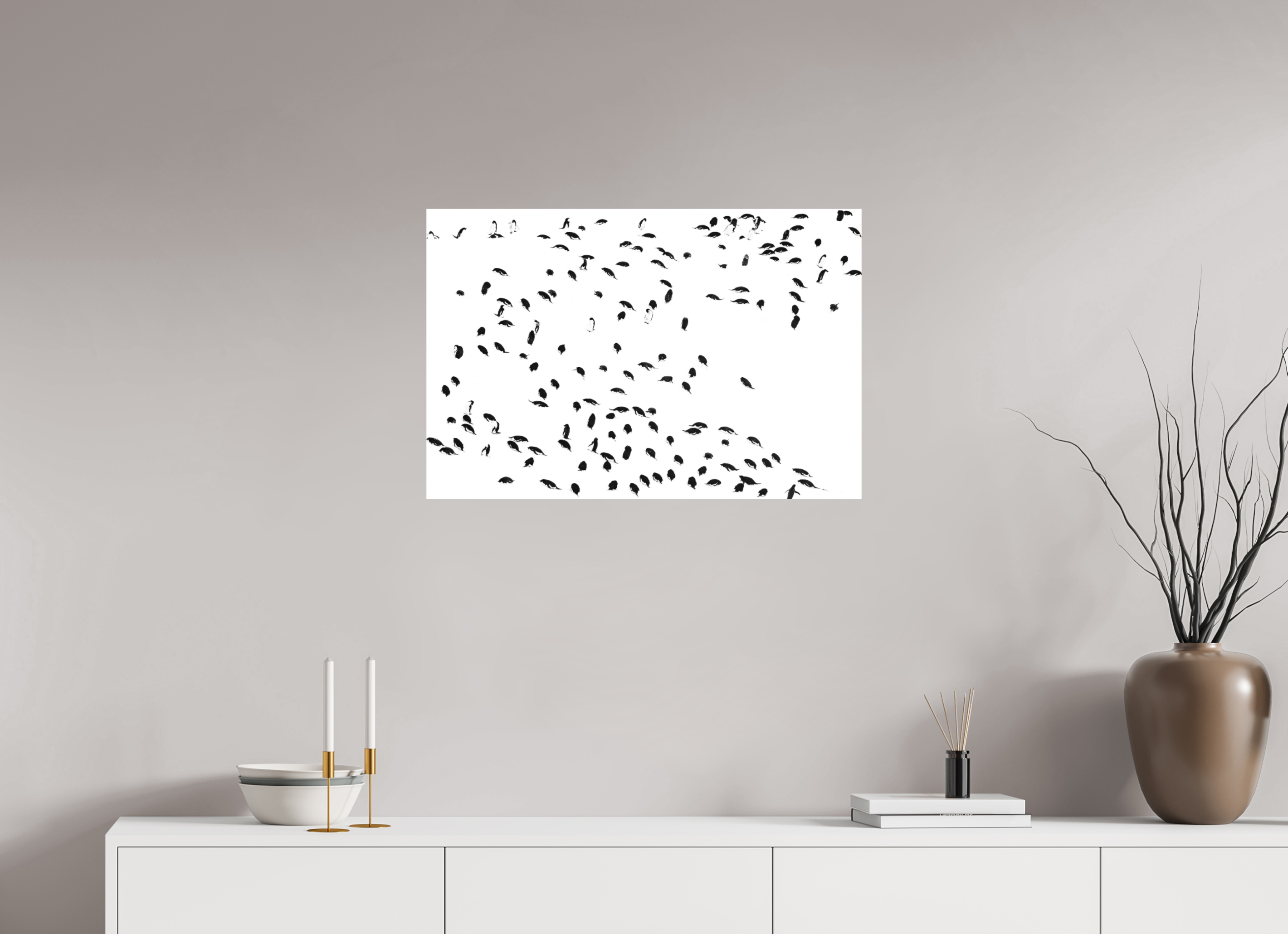 75 x 50 cm, Impression Fine Art - mat La foule