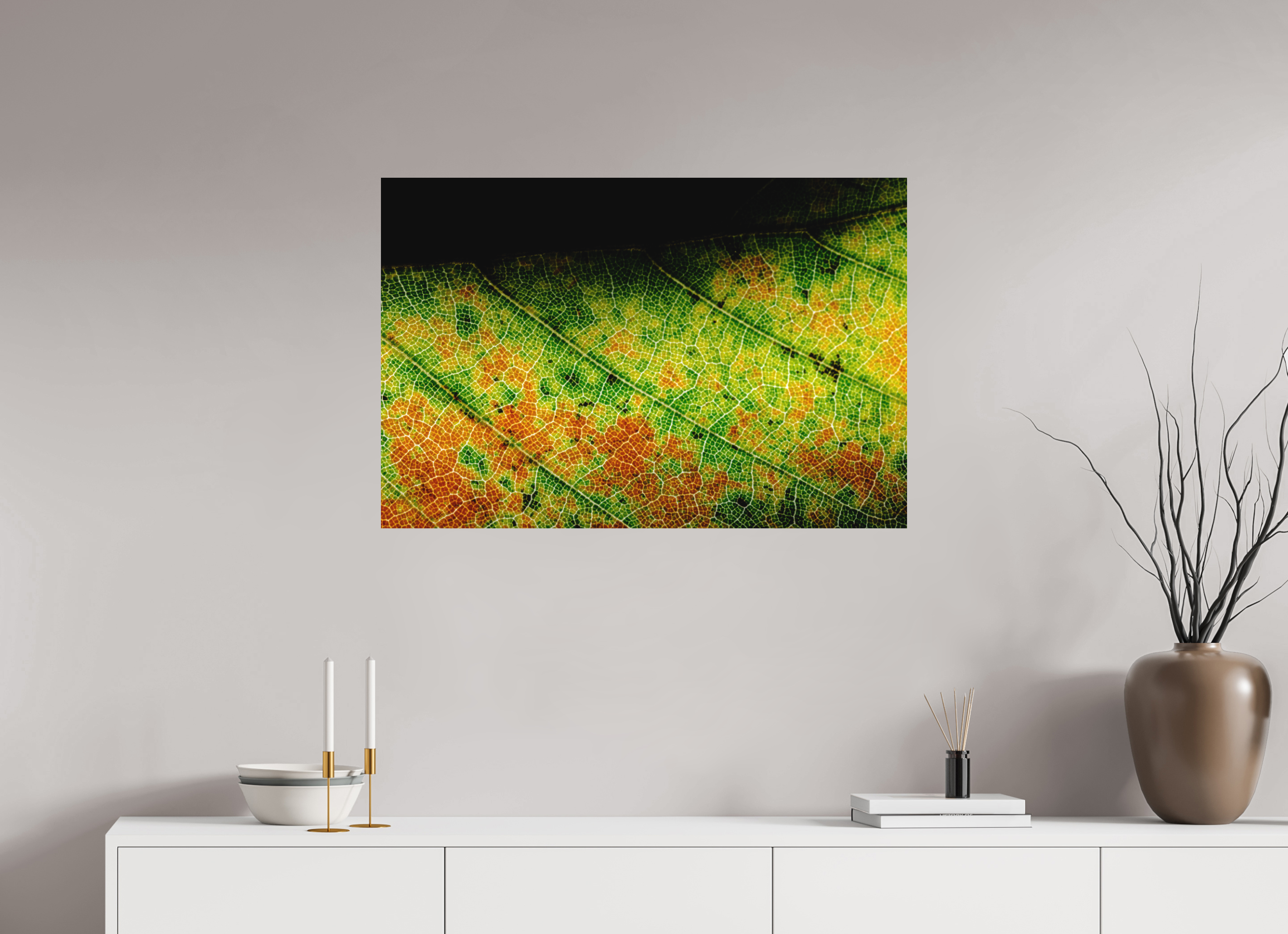 90 x 60 cm, Impression Fine Art sur support rigide - mat Feuille
