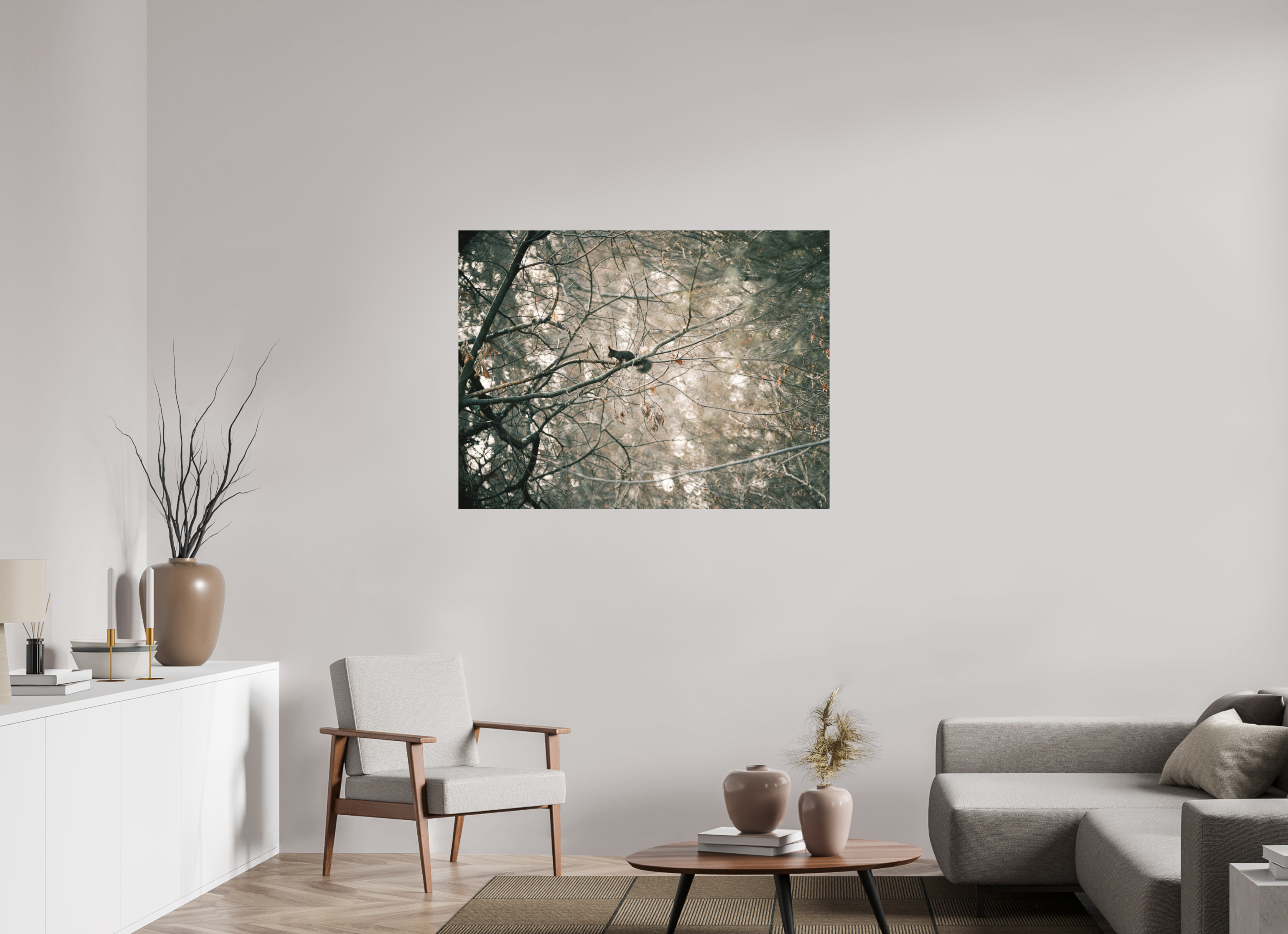 120 x 90 cm, Impression Fine Art sur support rigide - mat Ecureuil