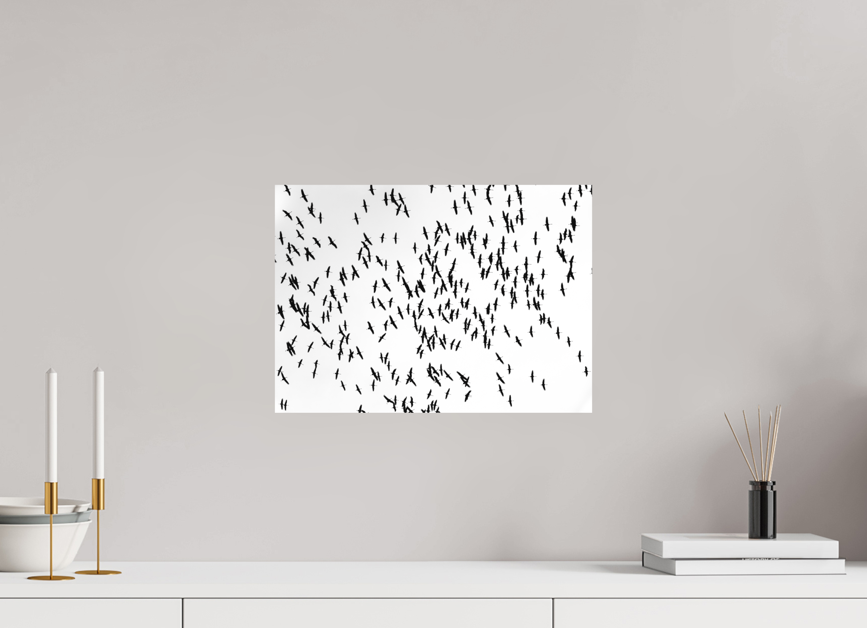 41,7 x 30 cm, Impression Fine Art - mat Grues III