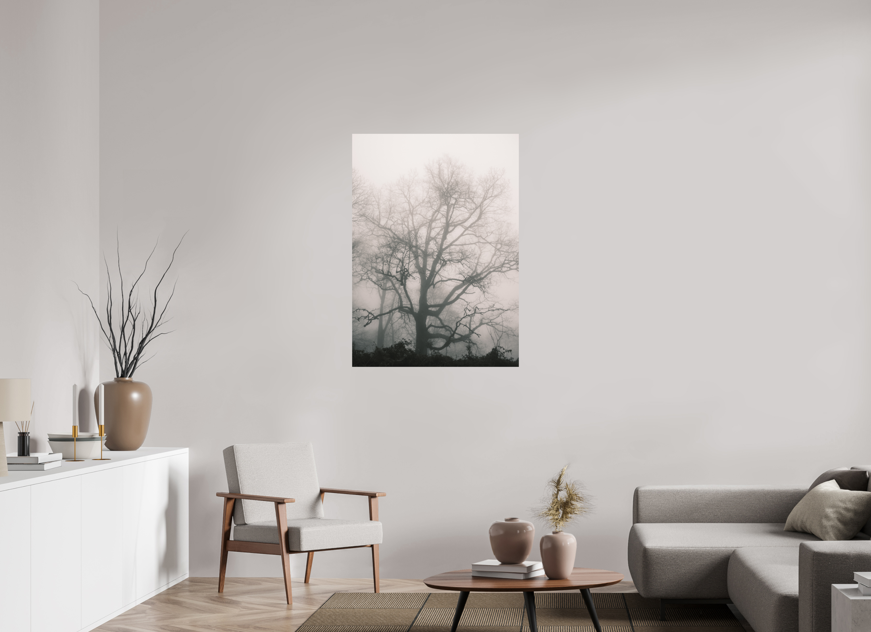80 x 111,8 cm, Impression Fine Art - mat Hêtre
