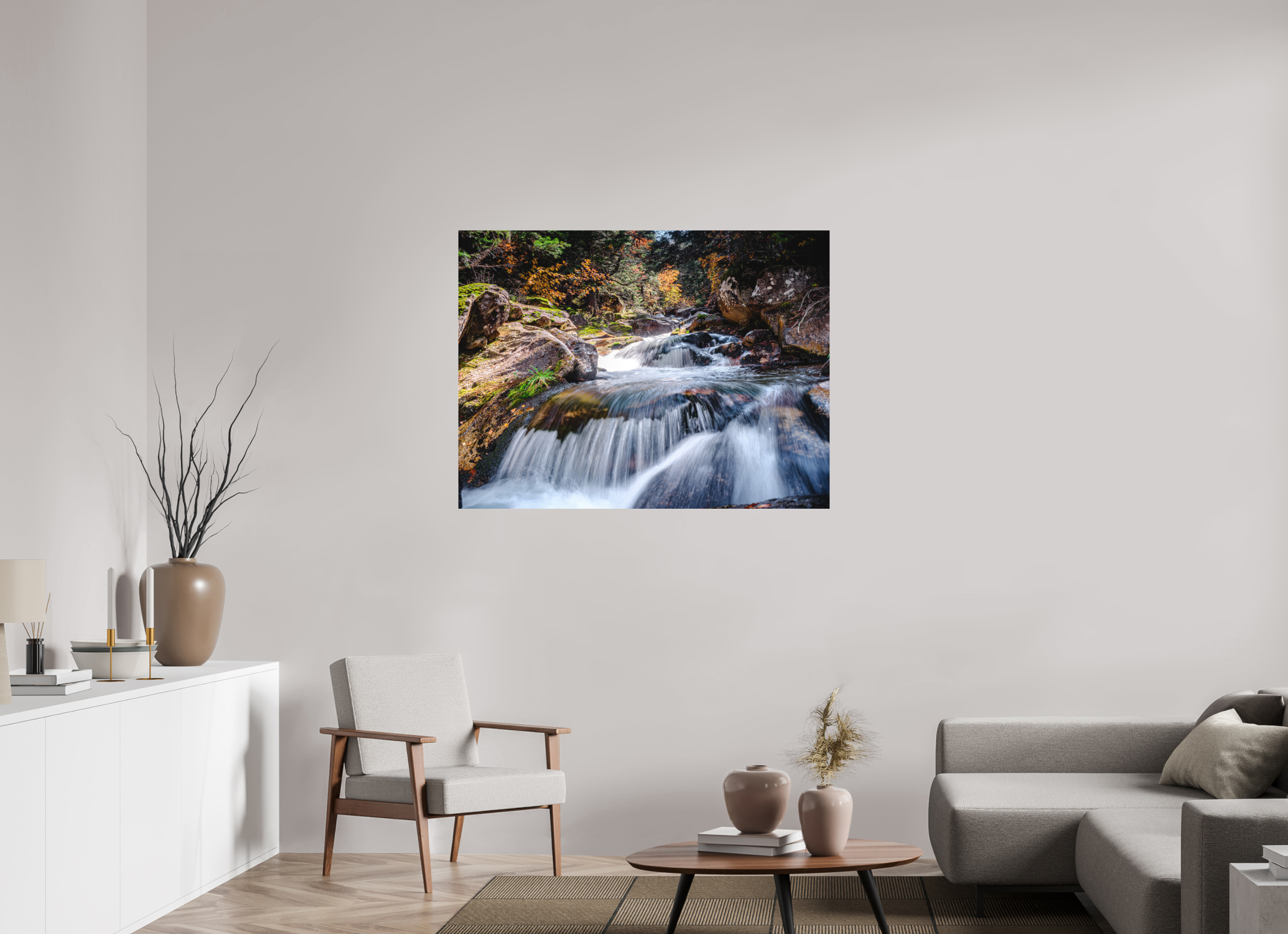 120 x 90 cm, Impression Fine Art sur support rigide - mat Cascade enchantée