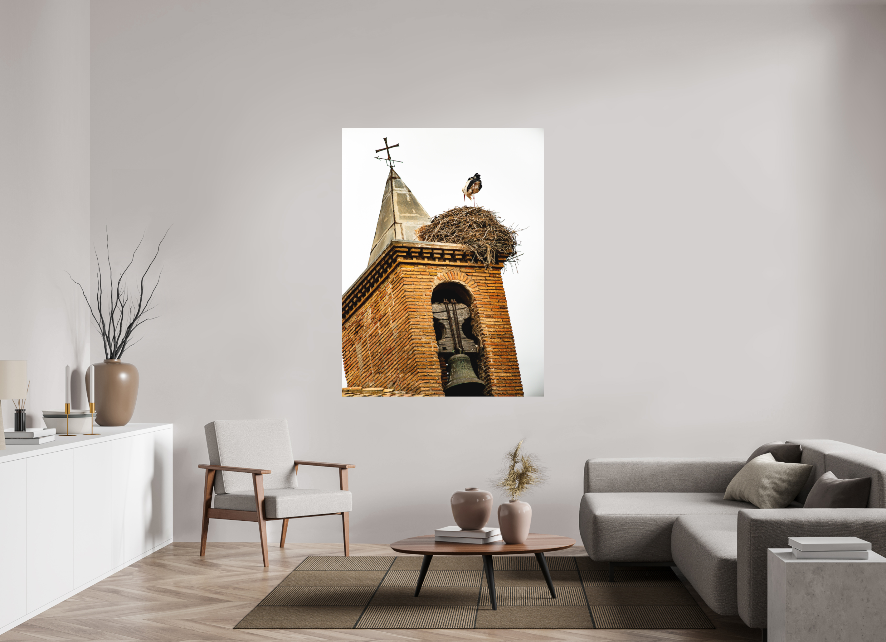 120 x 160 cm, Tirage photo - satiné Grue IV