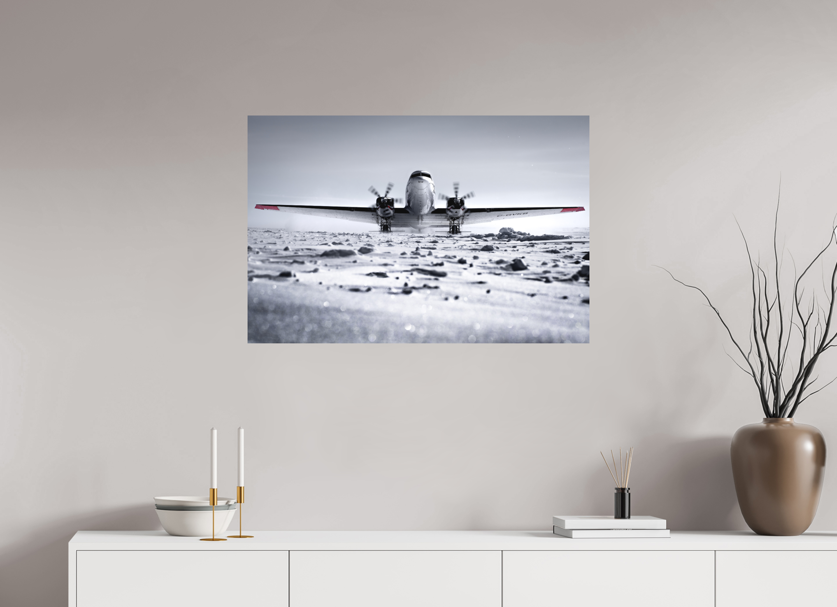 90 x 60 cm, Impression Fine Art sur support rigide - mat Paré pour l'Aventure