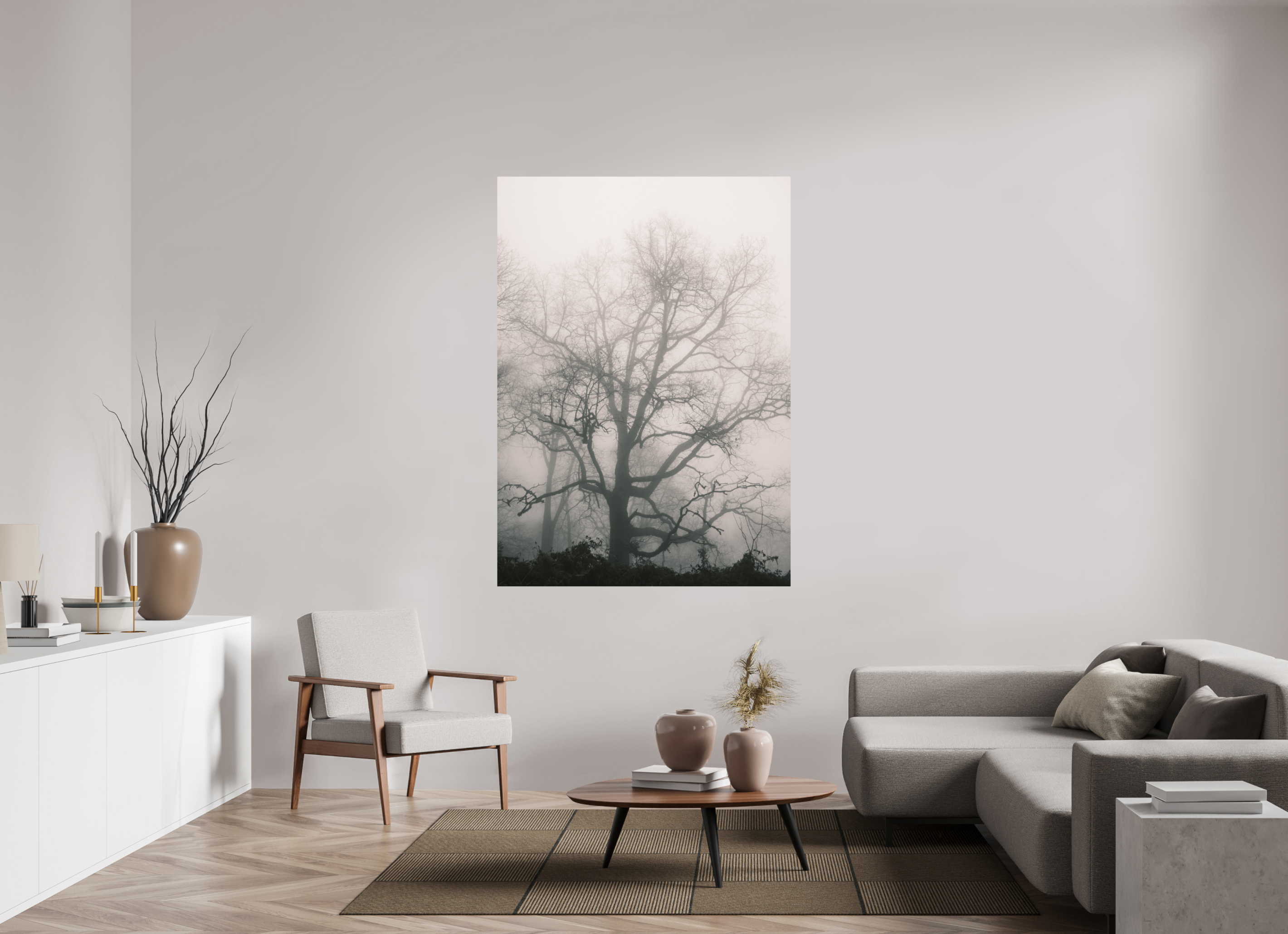120 x 167,7 cm, Tirage photo - satiné Hêtre