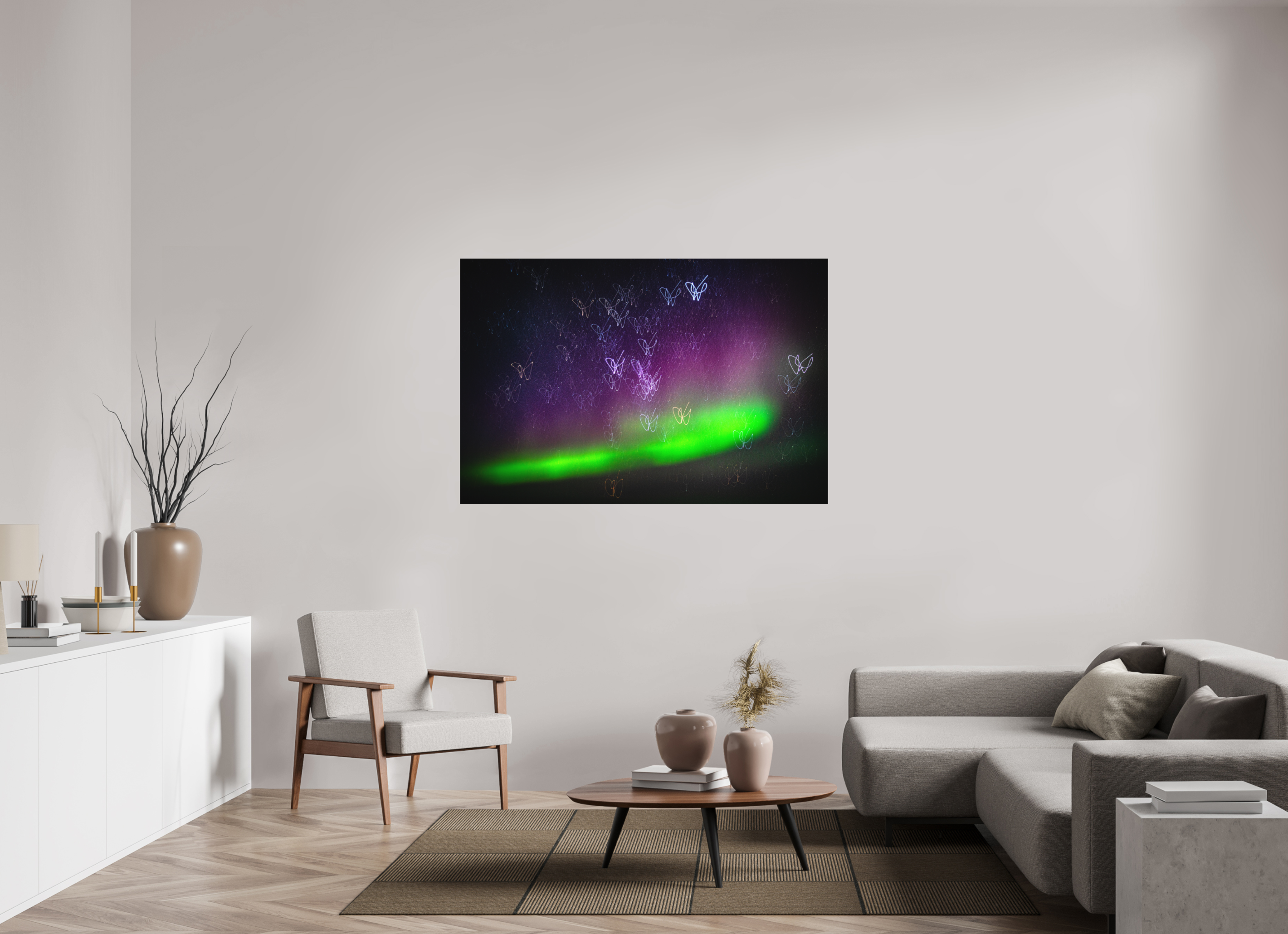 150 x 100 cm, Impression Fine Art sur support rigide - mat Danse céleste