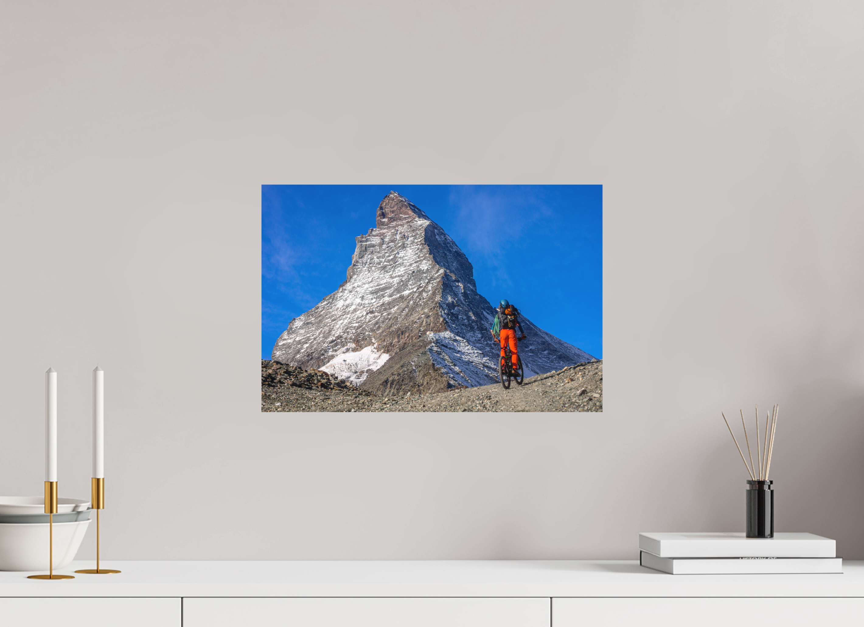 45 x 30 cm, Tirage photo - satiné A l'assaut du Cervin
