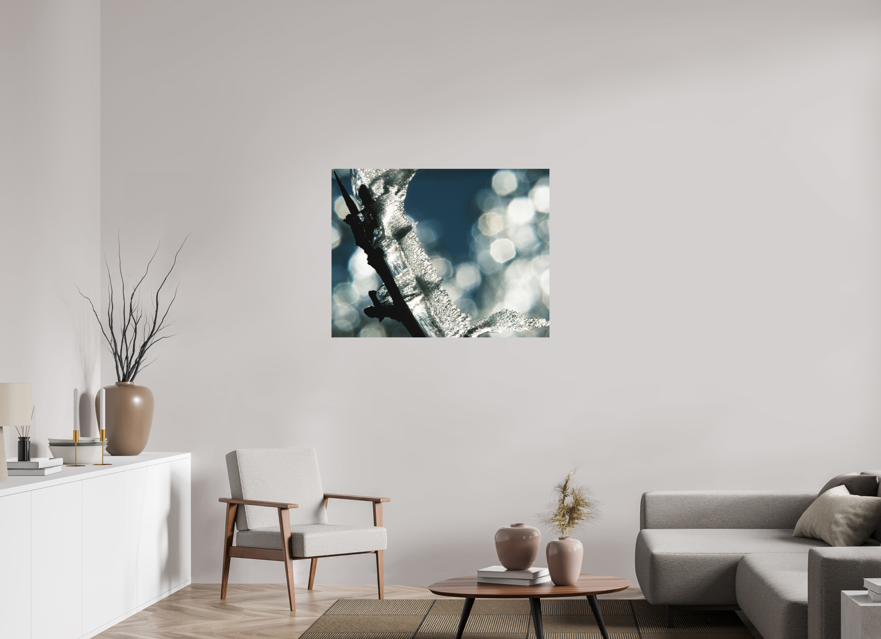 103,4 x 80 cm, Tirage photo - satiné Givré