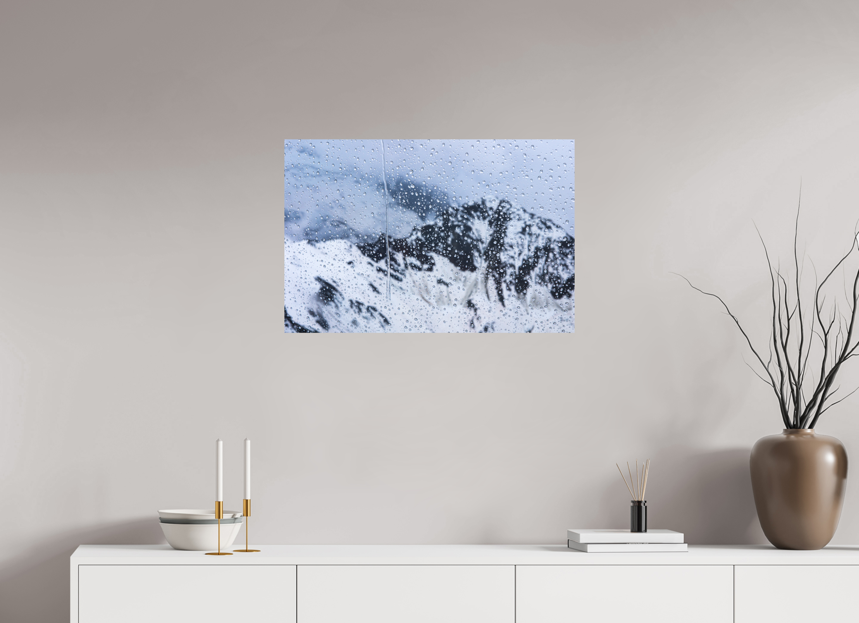 75 x 50 cm, Tirage photo - satiné Mauvaise météo