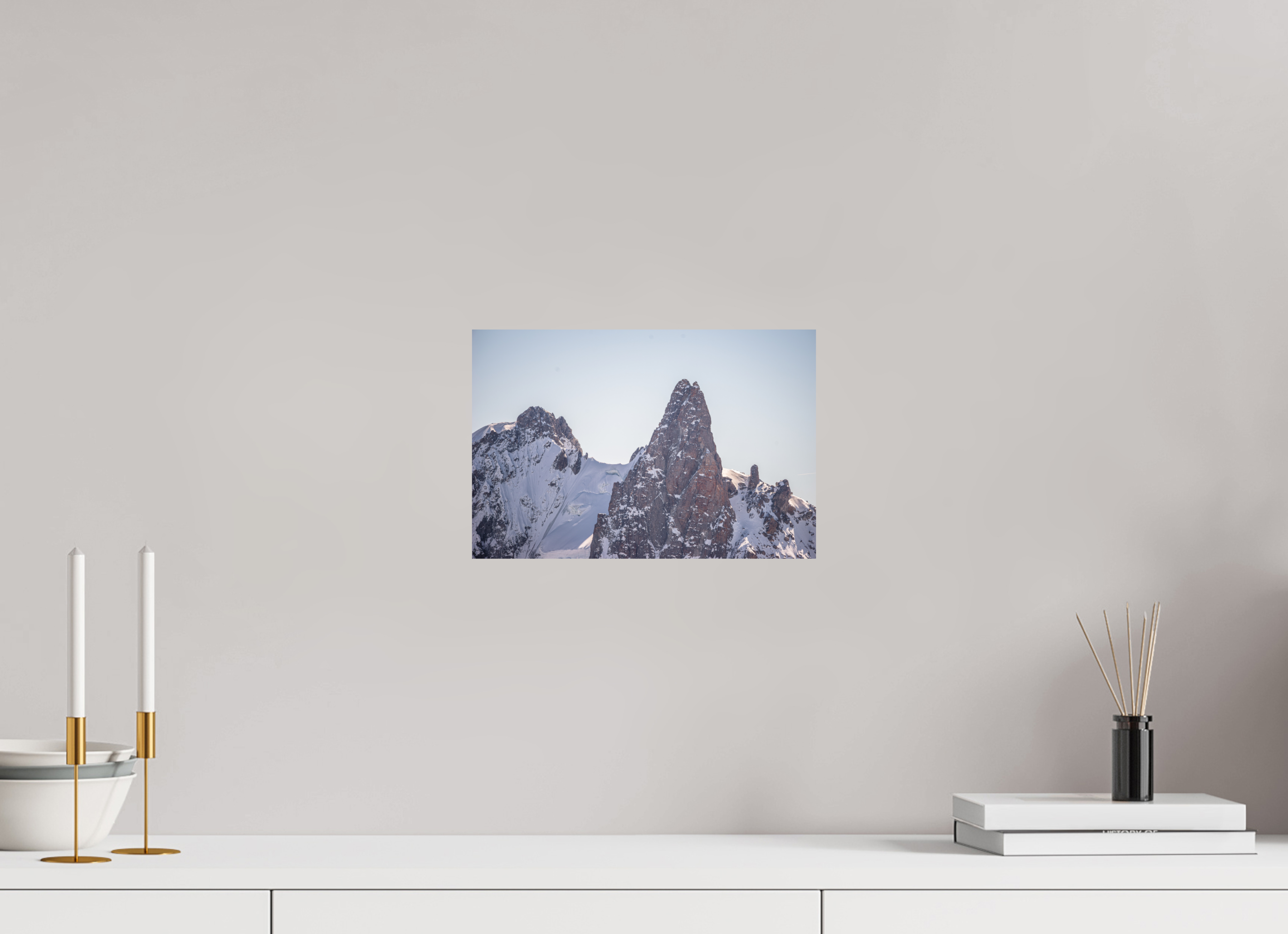 30 x 20 cm, Impression Fine Art sur support rigide - mat La Dent du Géant