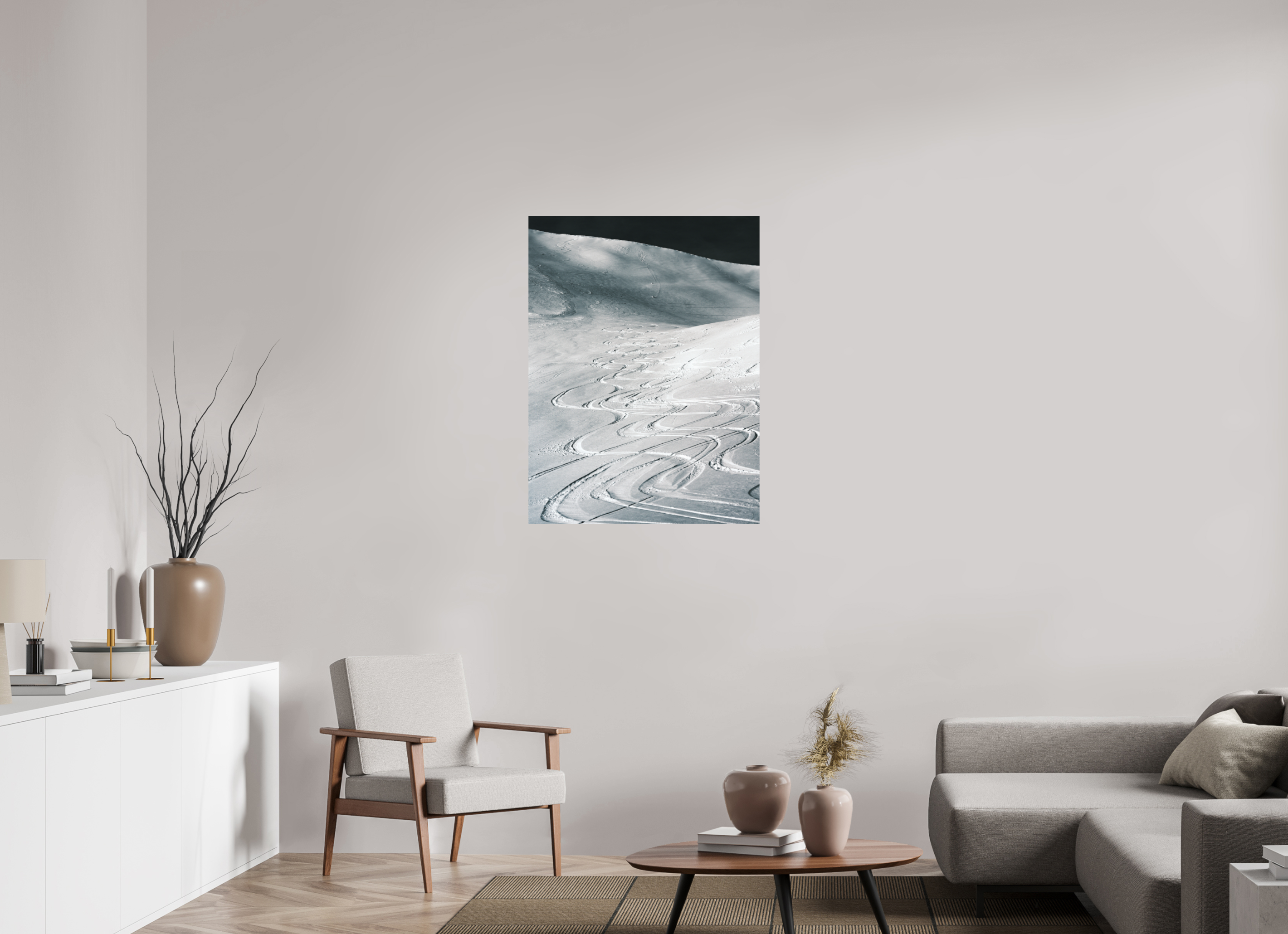 75 x 100 cm, Tirage photo - satiné Les traces du bonheur